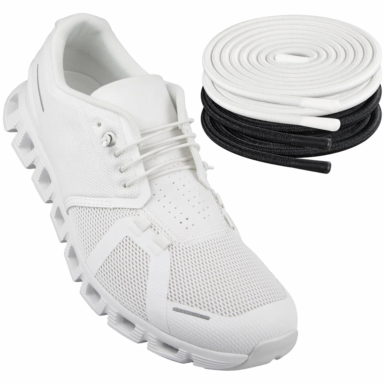 Endoto 2 Pary Elastyczne Sznurówki Bez Wiązania do ON Cloud 5 & 6 Butów, Sznurowadła Zamiennik Sznurowadeł Zamienne Shoe Laces Replacement Shoelaces