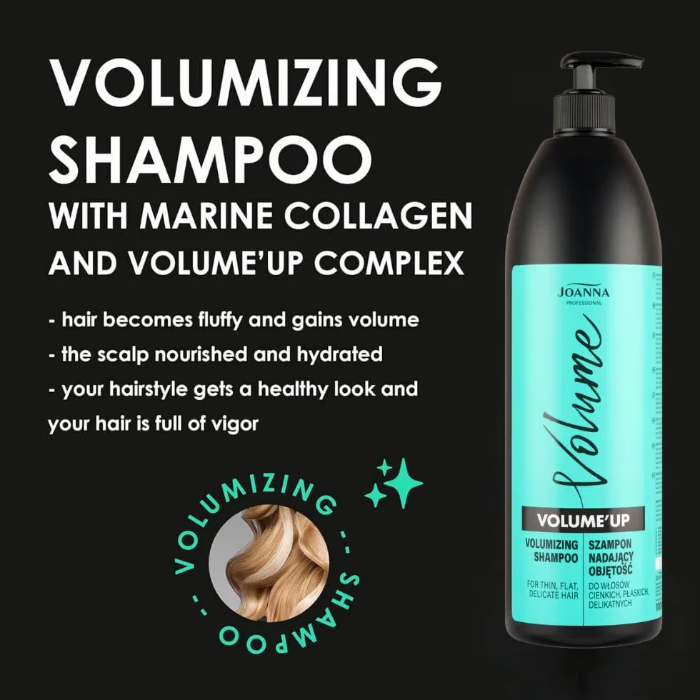Joanna Professional mounxe Volumizing Complex Szampon z kolagenem morskim 1000 ml