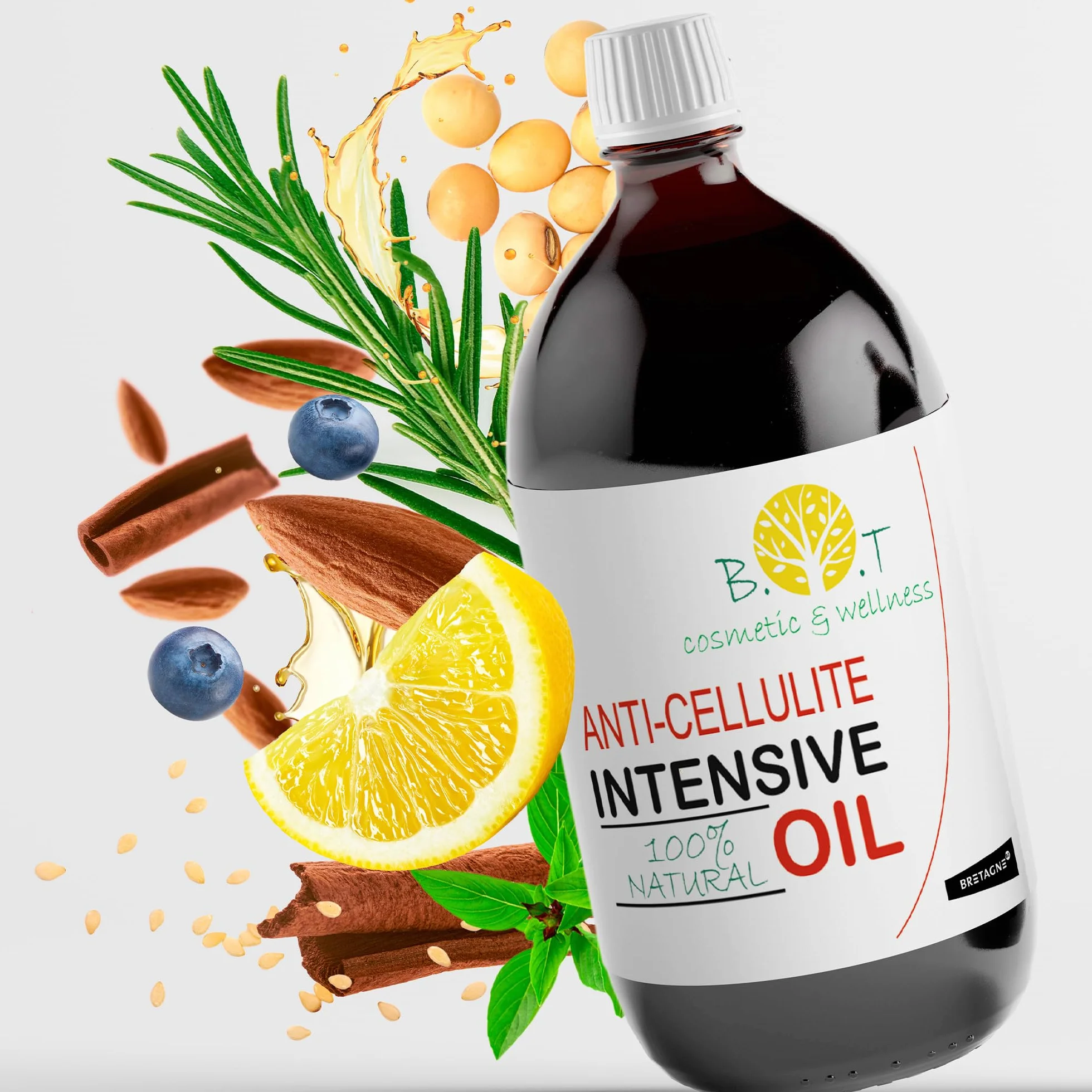 Olejek antycellulitowy 500 ml z olejkami eterycznymi wyszczuplający