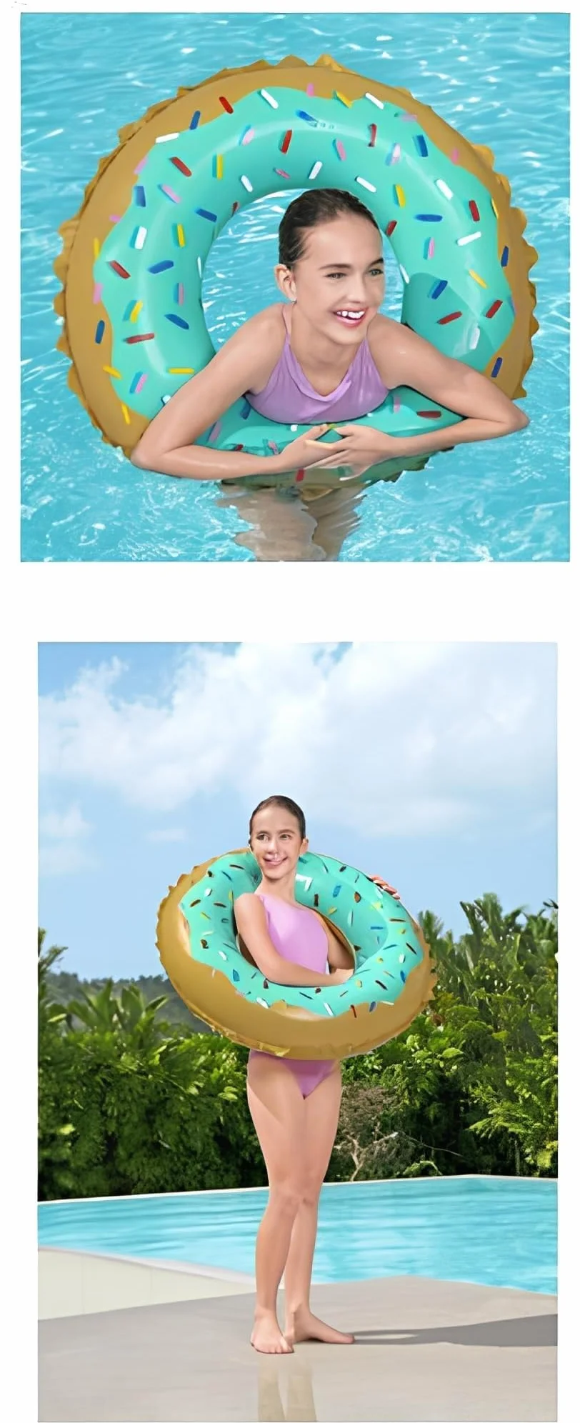 BESTWAY - Koło ratunkowe - Nadmuchiwane - 36300 - Losowy model - Winyl - Średnica 90 cm - Zabawka dla dzieci i dorosłych - Gra na świeżym powietrzu - Basen - Dla osób powyżej 12 lat