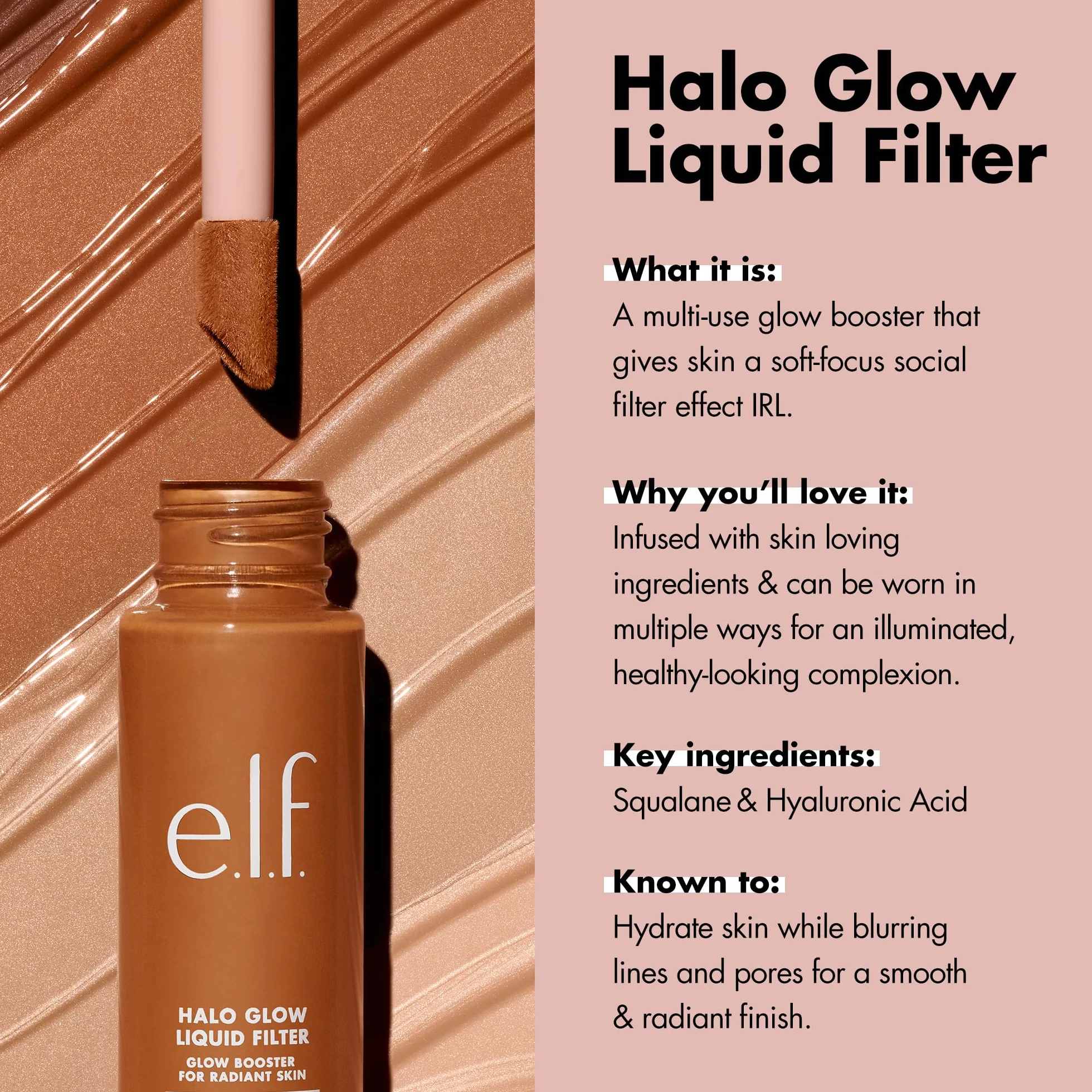E.L.F. Halo Glow Rozświetlacz, 0 Fair, 31.5 ml