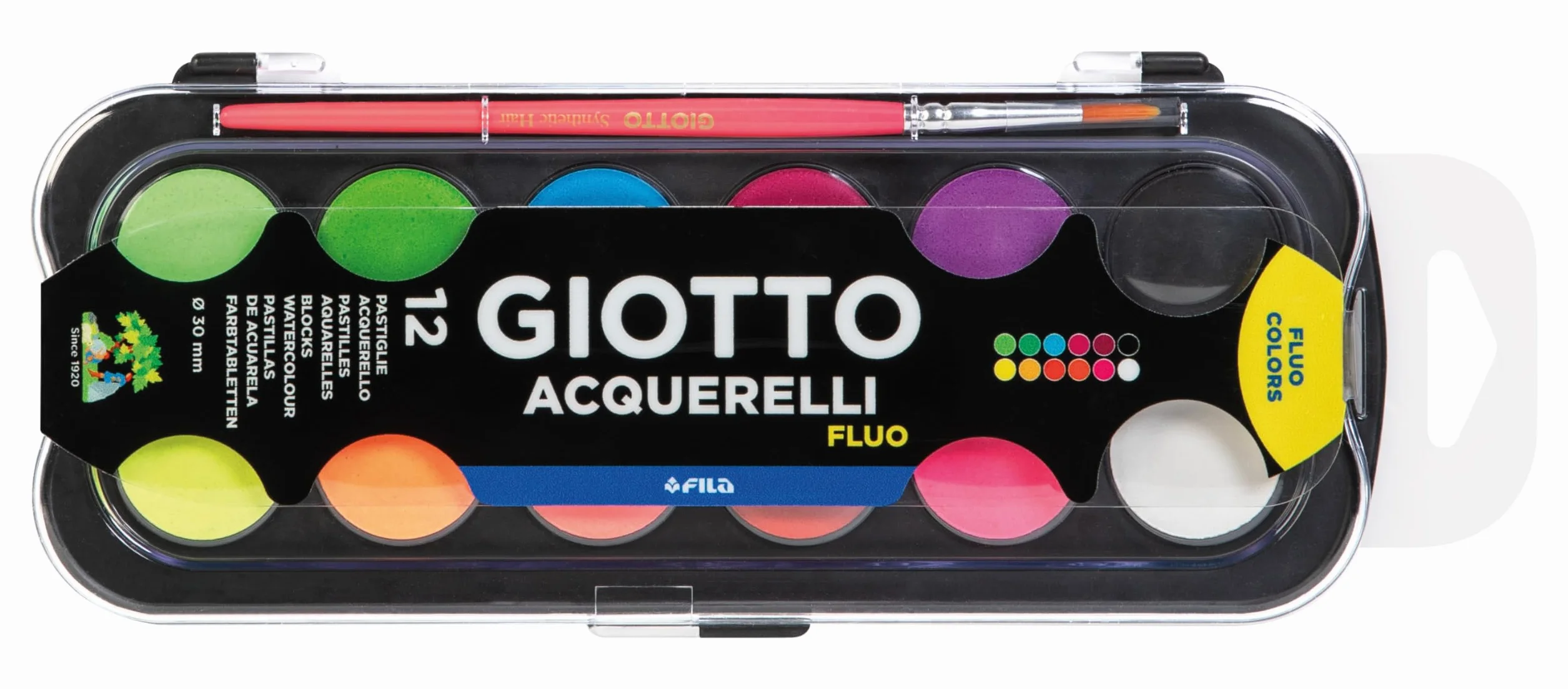 GIOTTO - Fluorescencyjne akwarele, neonowe kolory, F351400