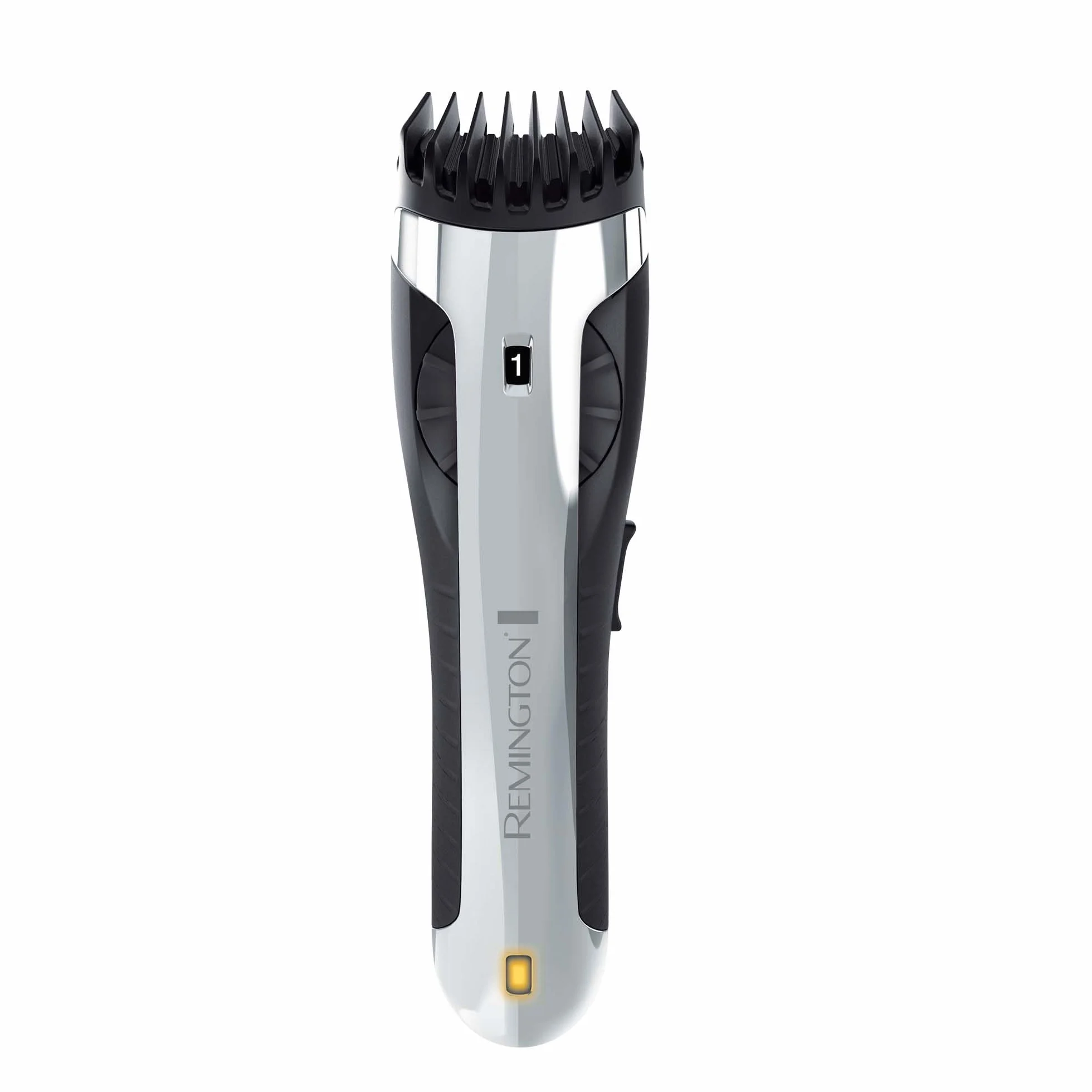 Remington trymer do ciała, tytanowe samoostrzące się ostrza, nakładka foliowa, wodoodporny, 5 ust. 3-12mm, do 40 min. bezprzewodowej pracy, na sucho i mokro, etui, czarny, Bodyguard Groomer BHT2000A