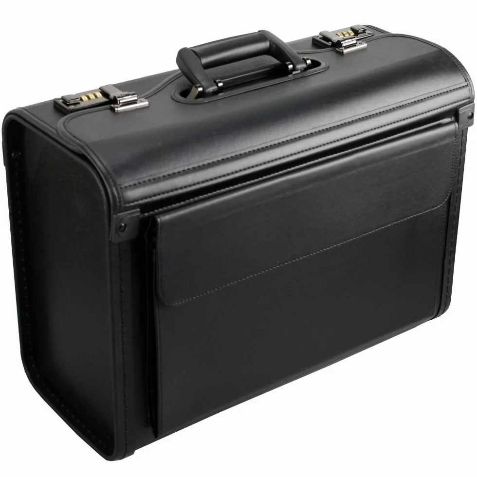 D&N Business Line Walizka pilotka, 46 cm, 29 l, czarna, czarny, 46 cm, Walizka pilotka