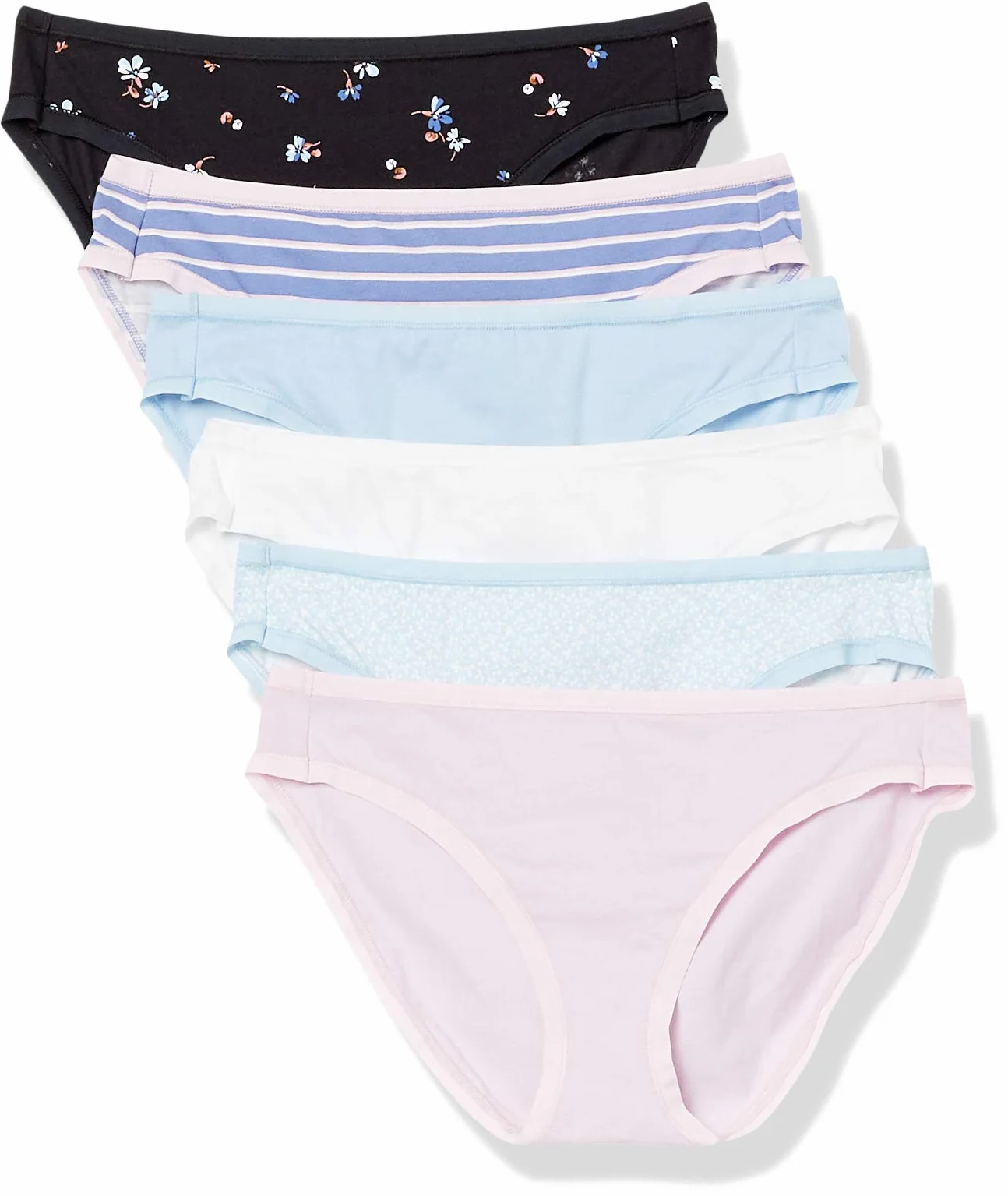 Amazon Essentials Kobiety Bawełniane majtki bikini (dostępne w wersji Plus Size)