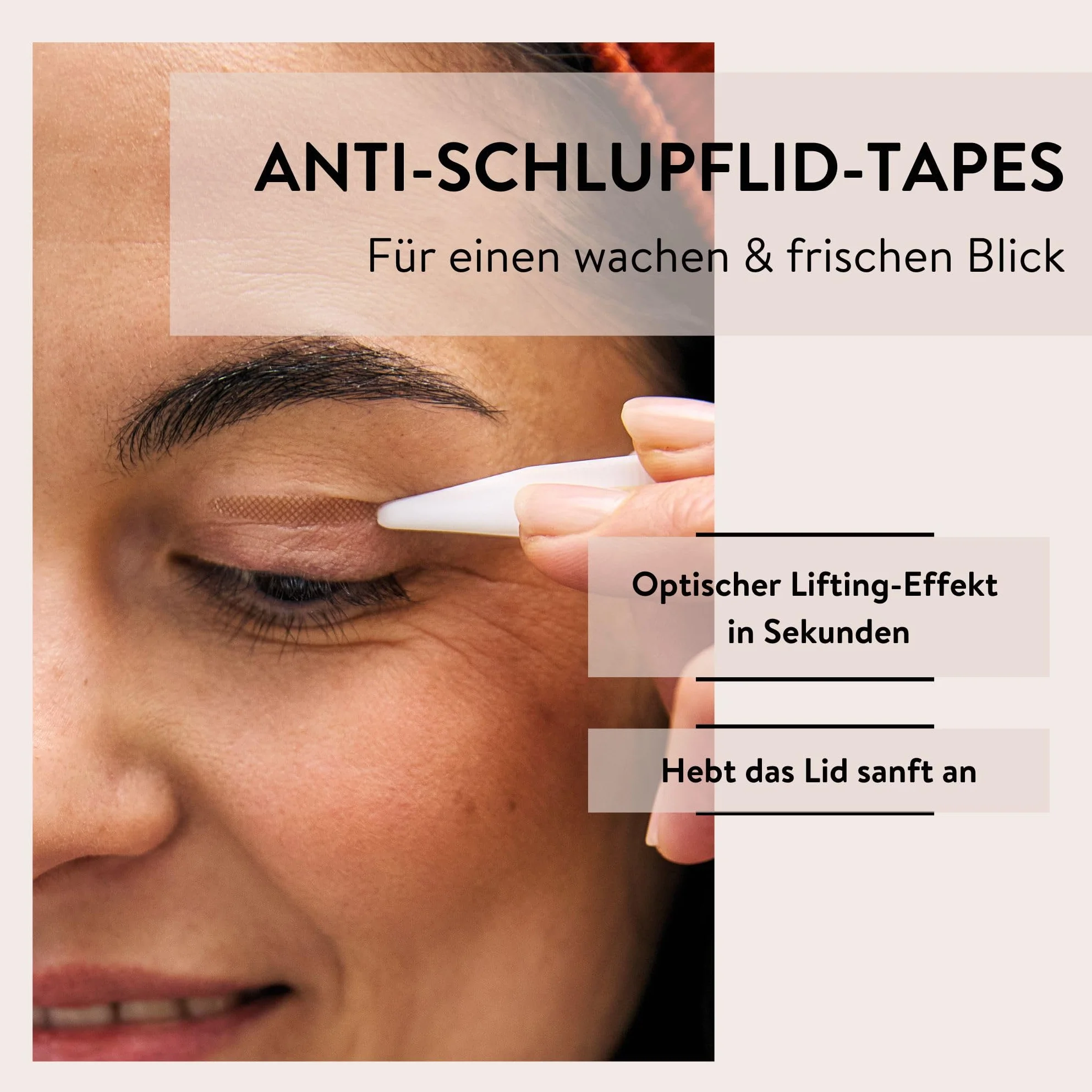 PARSA Beauty Lifestyle taśmy zapobiegające ślizganiu się powiek z narzędziami – niewidoczne ujędrnianie powiek, naturalny efekt liftingu, łatwe do malowania, przyjazne dla skóry i łatwe w użyciu