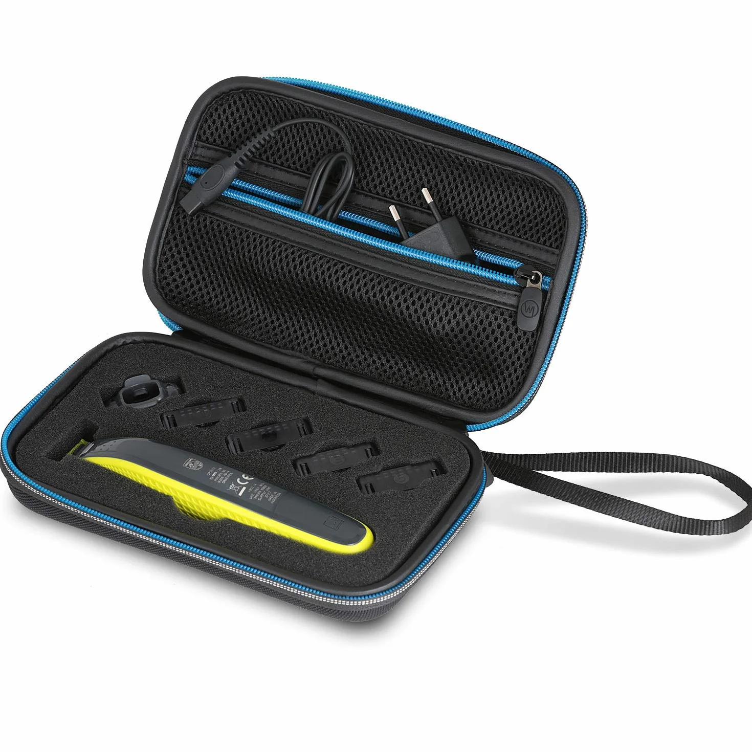 Wicked Chili Etui kompatybilne z Phillips OneBlade – etui ochronne na golarkę, nasadki i zapasowe ostrza, trymer – torba podróżna, kompatybilne z OneBlade QP2530 i serii QP2