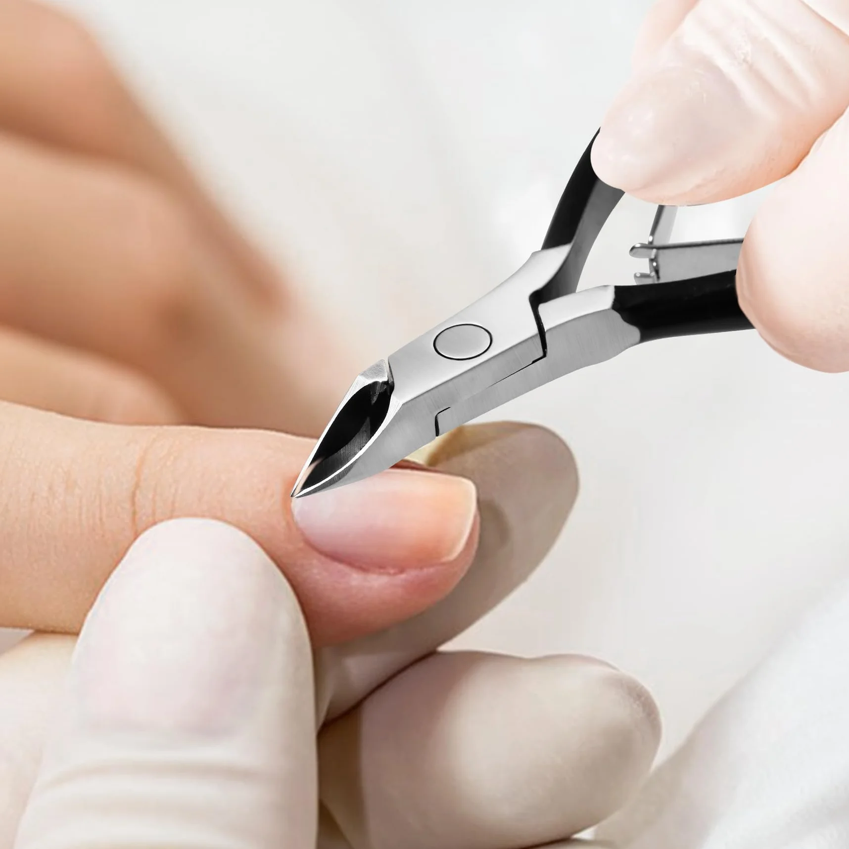 BEZOX Ręcznie kute szczypce do skórek – wyłącznie do salonów manicure – profesjonalne nożyce do skórek ze stali nierdzewnej