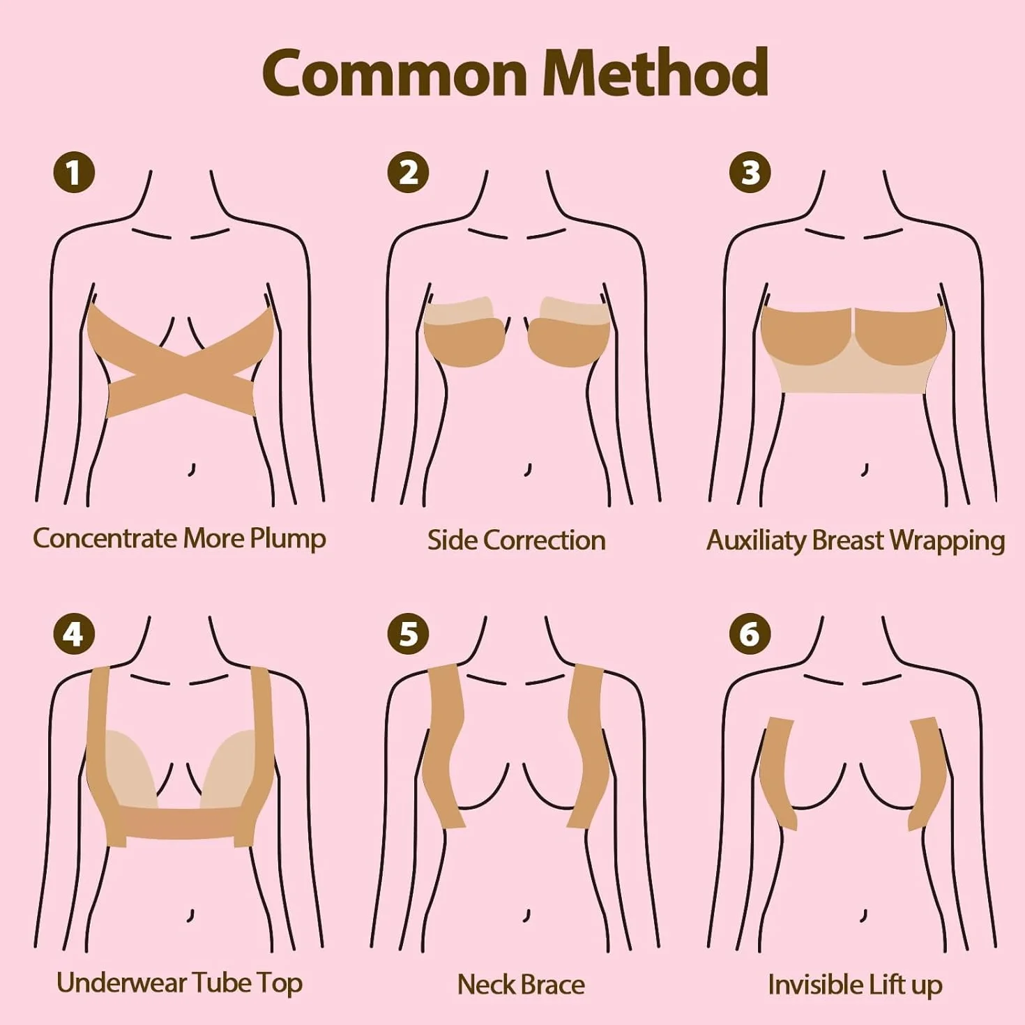 Boob Tape, Boobtape Lift Tape, Invisible Breast Support Self-Adhesive Bra Tape,Waterproof Sweat-Proof Bob Tape for Large Breasts Lift A-G Cup（Nude）