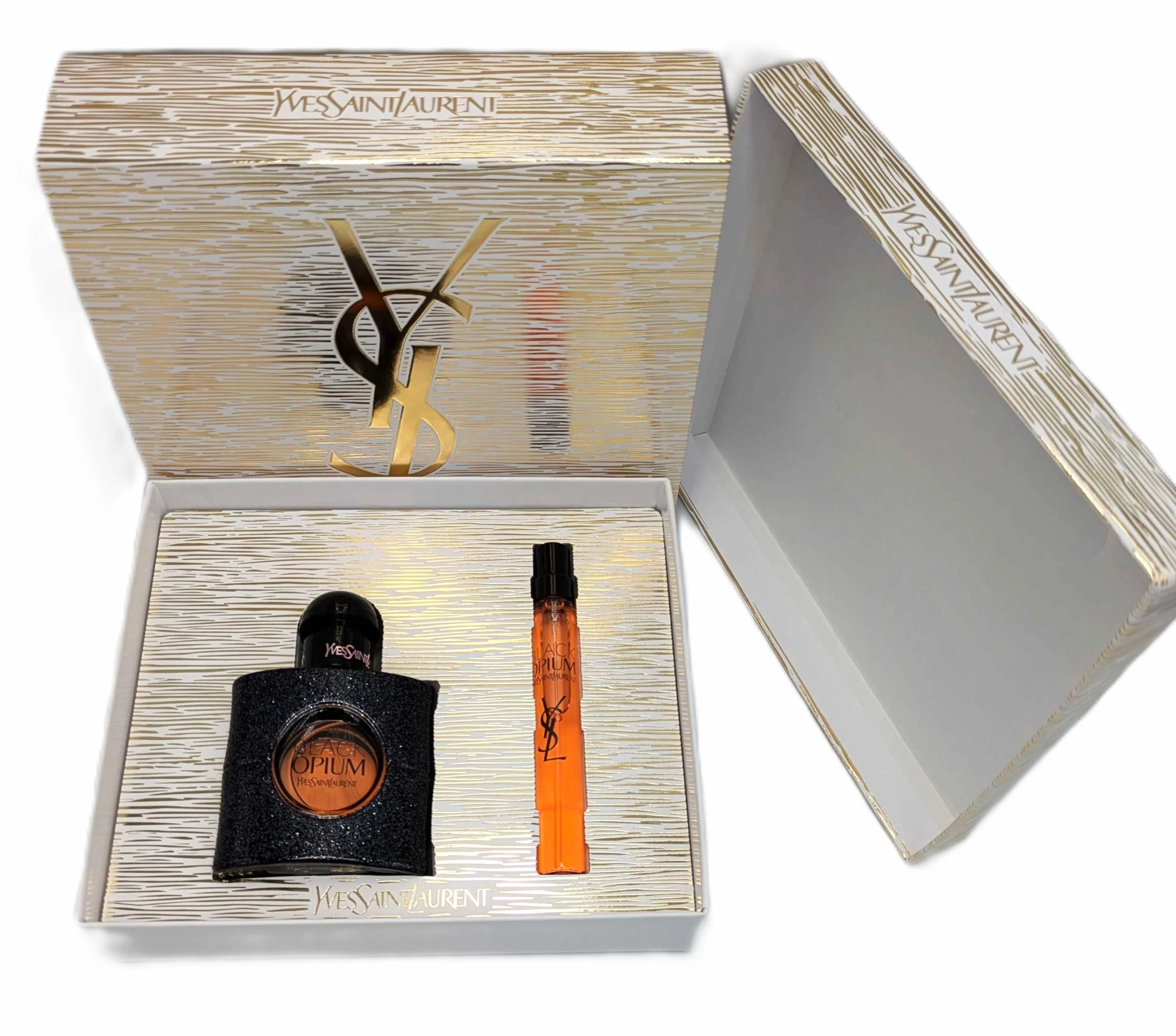 YVES SAINT LAURENT czarny zestaw opium woda perfumowana 30 ml + 10 ml podróżny