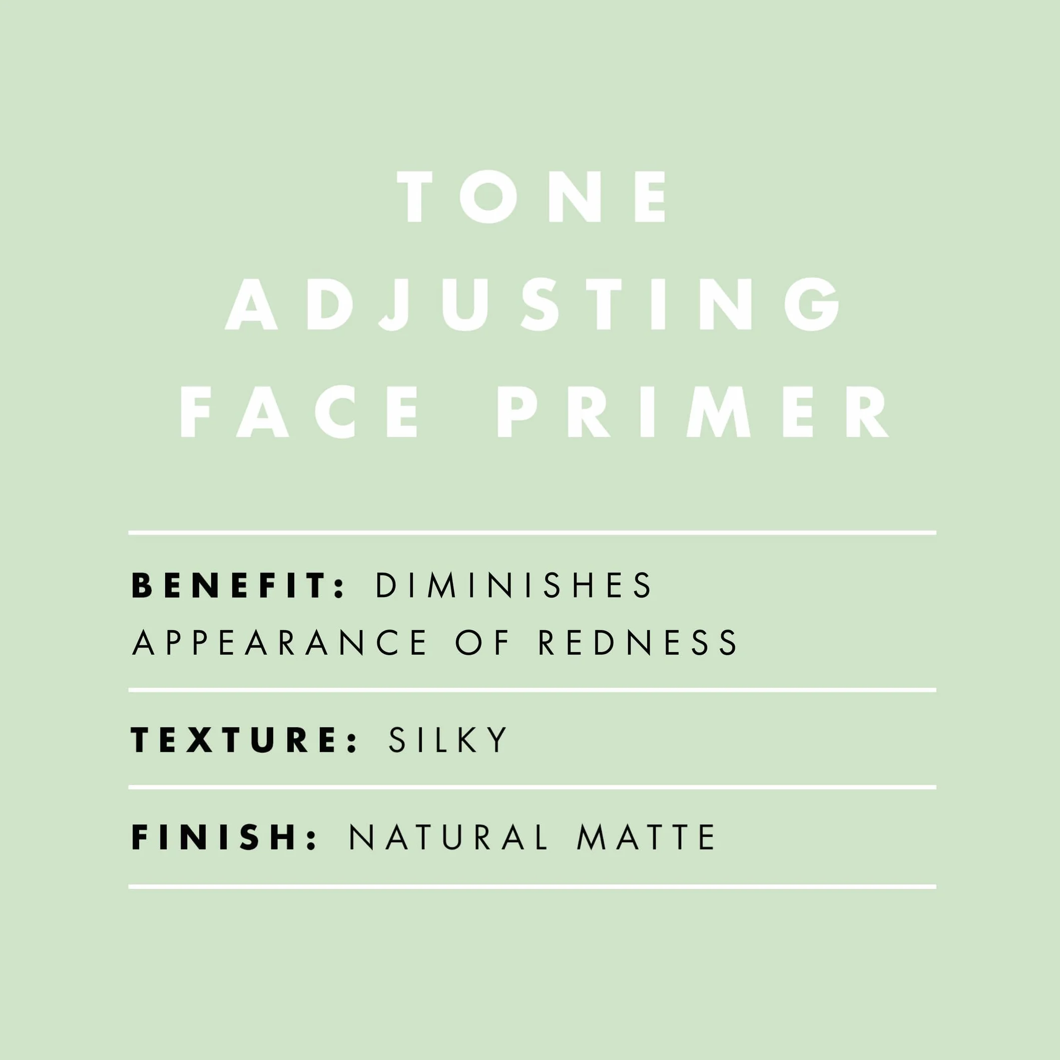 Tone Adjusting Face Primer – neutralizujący zielony