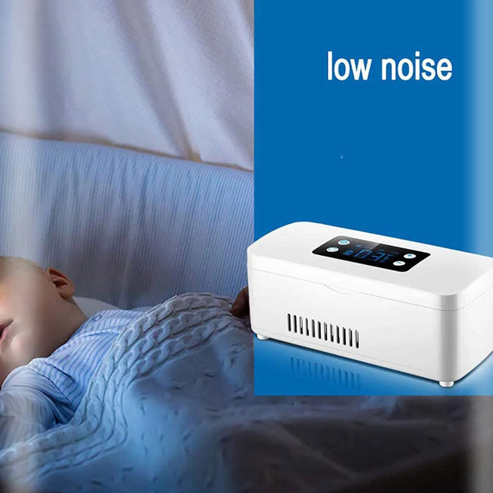 Przenośna lodówka na leki, mini lodówka na leki, chłodziarka LED 2-8°C, lodówka podróżna z baterią litową 8000 mAh