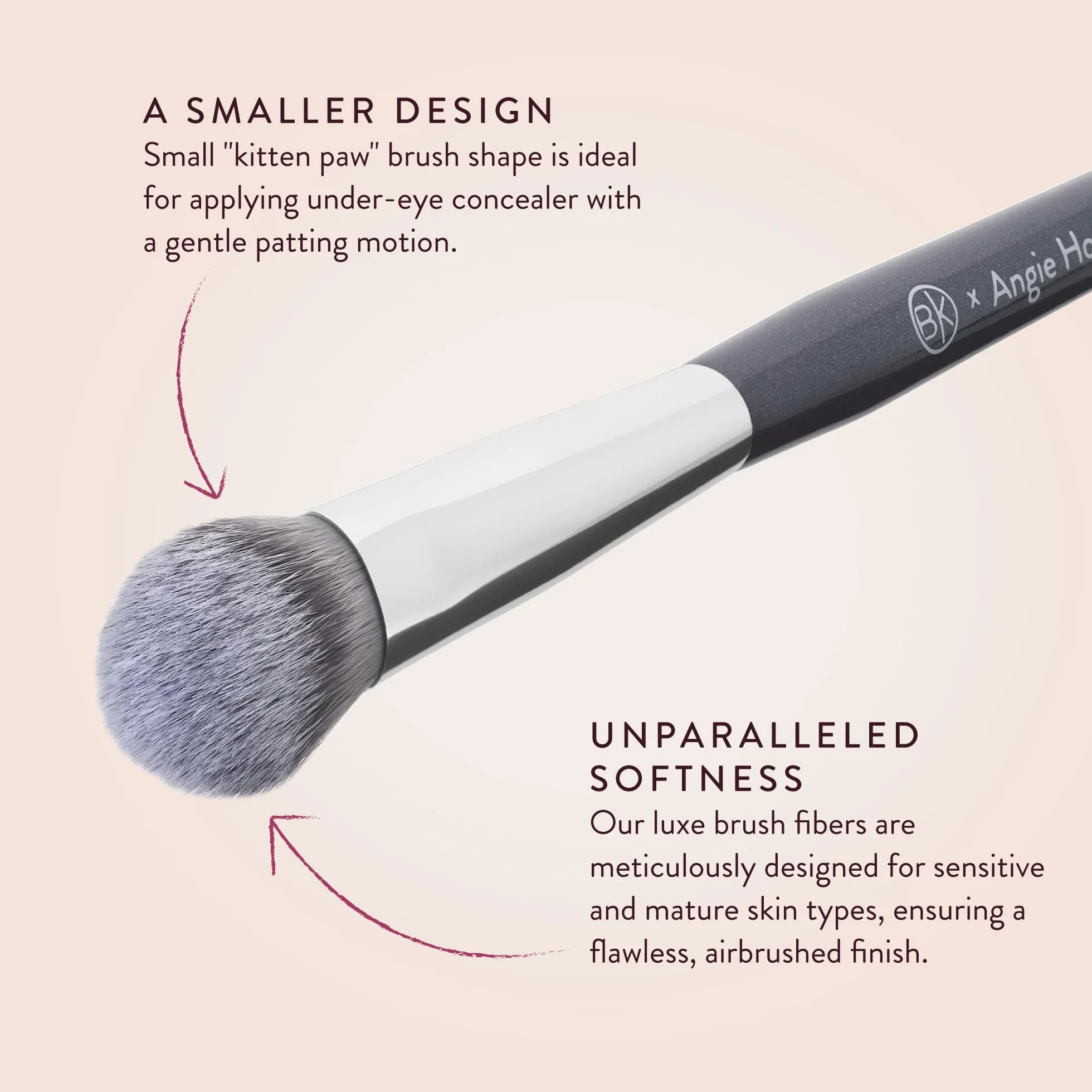 BK Beauty Pędzel do korektora A506 Kitten Paw do makijażu twarzy