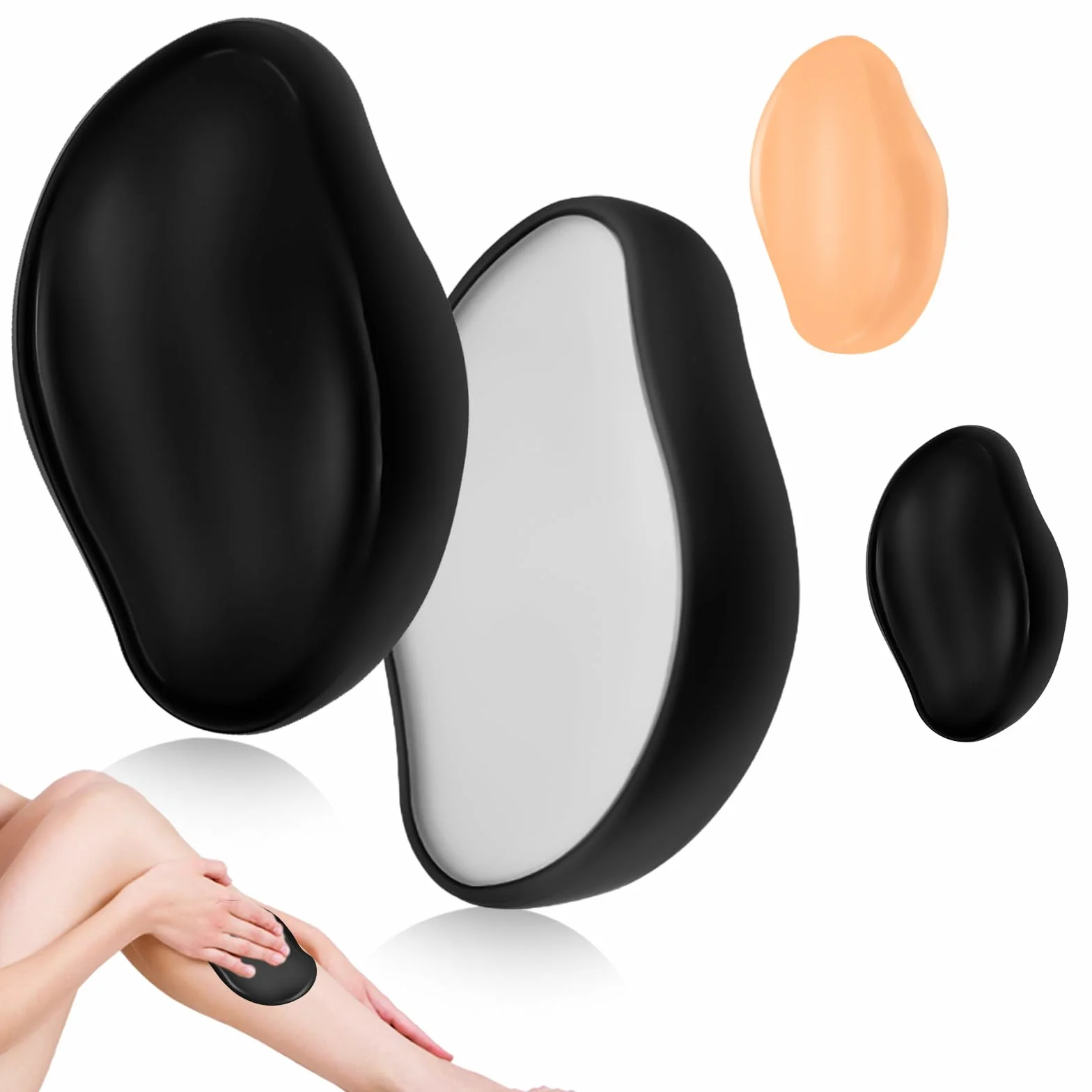 2 sztuki nano depilator do włosów, Crystal Hair Remover dla kobiet i mężczyzn – wielokrotnego użytku do ciała, nóg, ramion, pleców – usuwanie włosów bez golenia