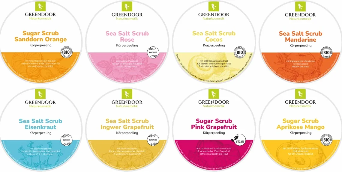 GREENDOOR Peeling do ciała Sugar Scrub Morele Mango z prowitaminą A 230 g
