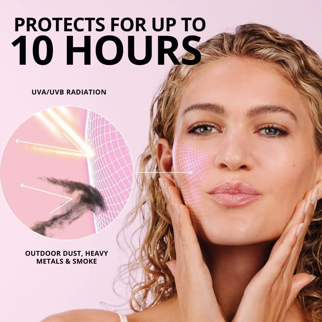 Urban Shield P20 Filtr przeciwsłoneczny SPF 50+, ochrona UVA/UVB, antyoksydant witamina C+E, wodoodporny