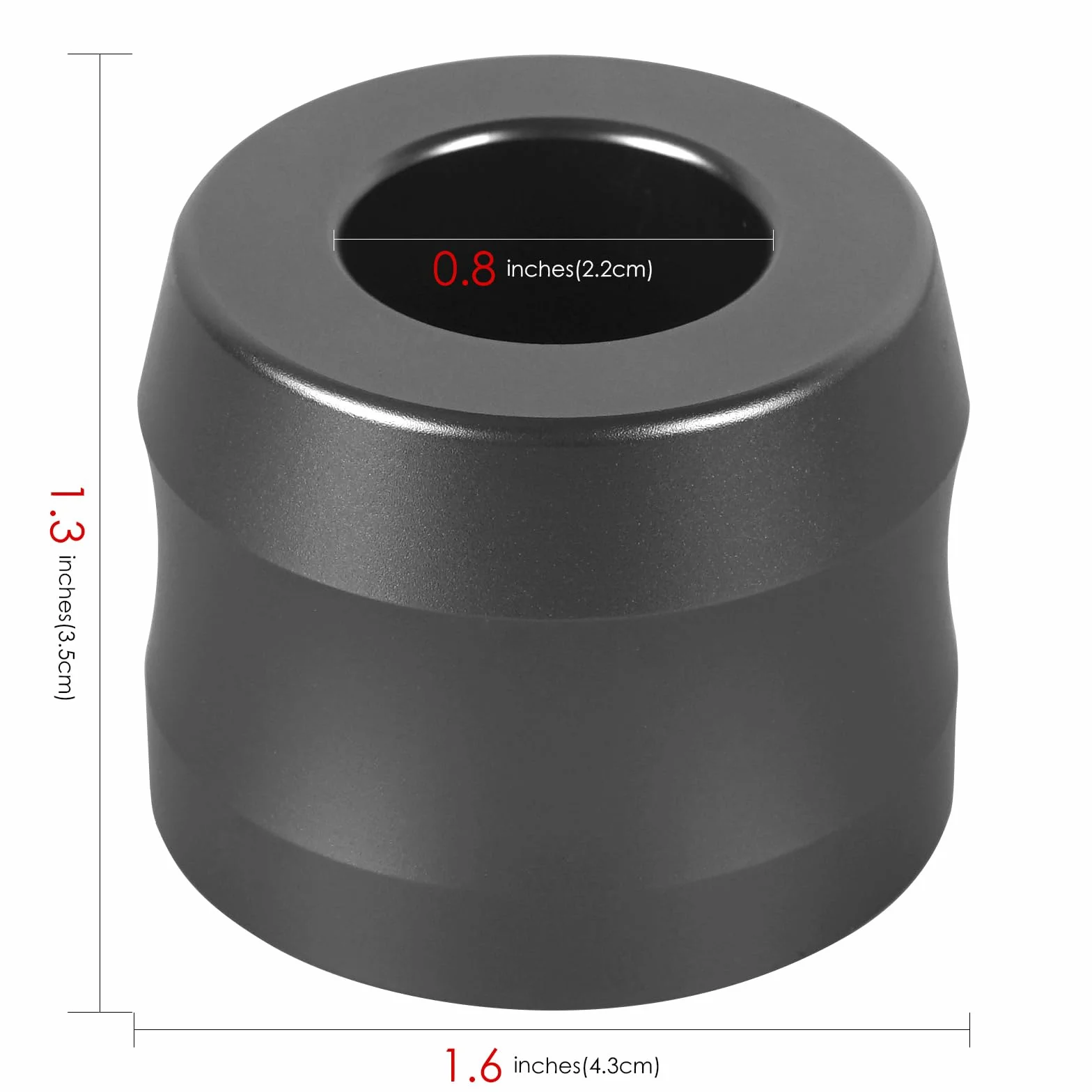 Linkidea Zestaw 2 stojaków na maszynkę golenia z aluminium, średnica otworu 0,86" (22 mm) stojak golenia dla mężczyzn na blaty łazienkowe, kompatybilny z Gillette Fusion 5 Power, ProGlide Shield Power