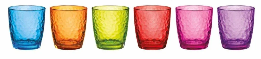 Barazzoni Zestaw 6 kubków konfetti, różne kolory, pojemność 32 ml