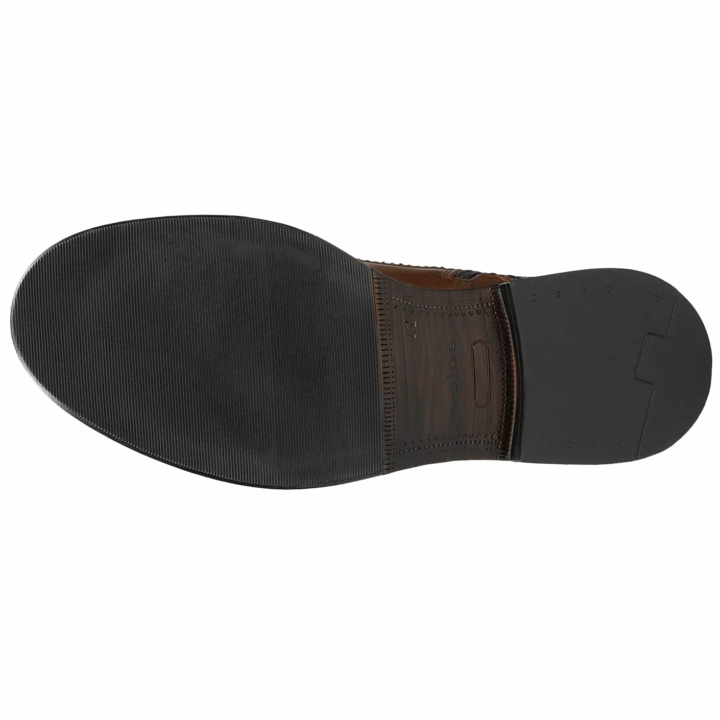 WOJAS - Trzewiki Męskie | Klasyczny Design | Styl Vintage | Gładka Skóra Licowa | Dopasowane do Stopy | 24035-52, r. 41