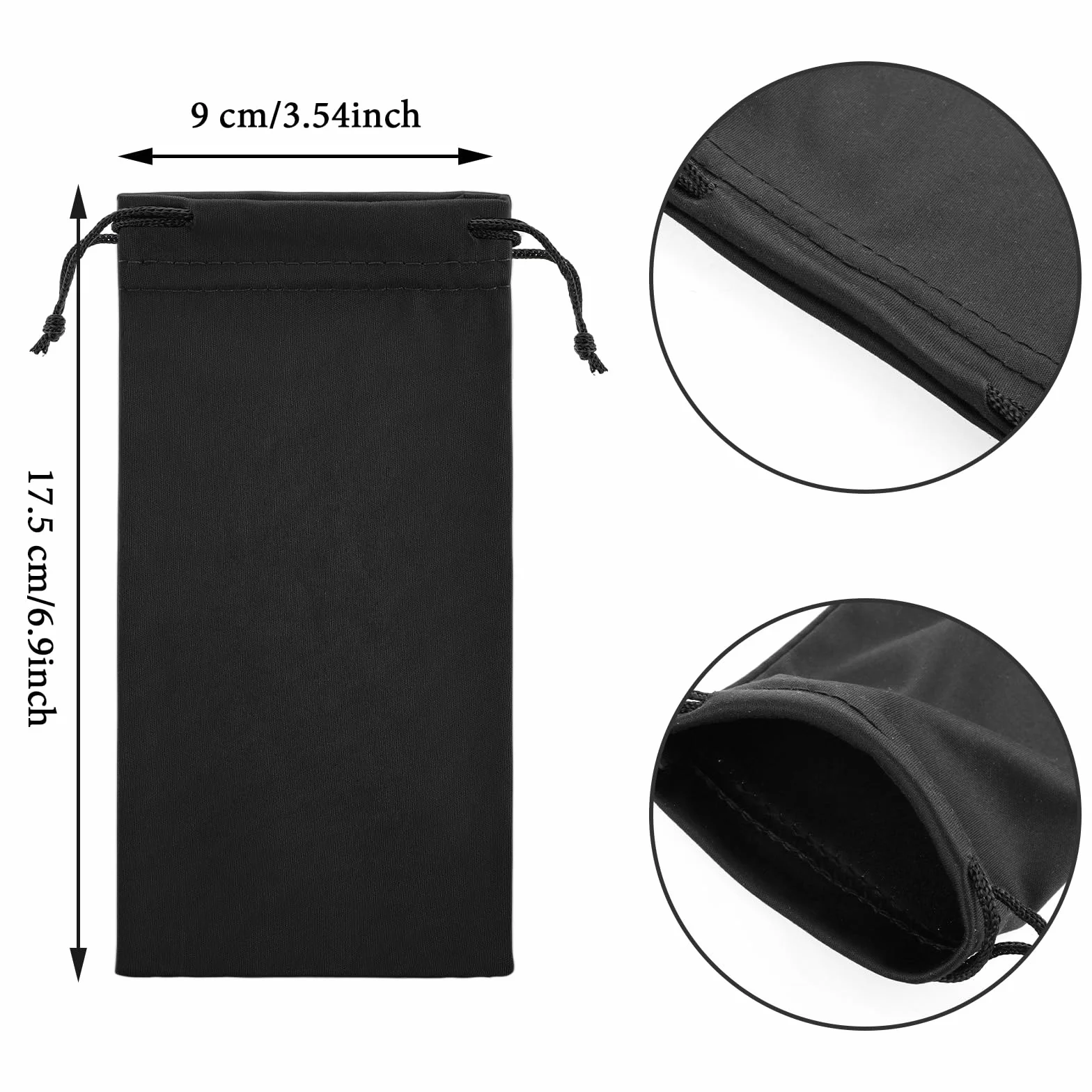 Bremorou 4 szt. miękkie etui na okulary przeciwsłoneczne 6,9 x 9 cm etui na okulary z mikrofibry pokrowiec na okulary pokrowiec torba na okulary przeciwsłoneczne