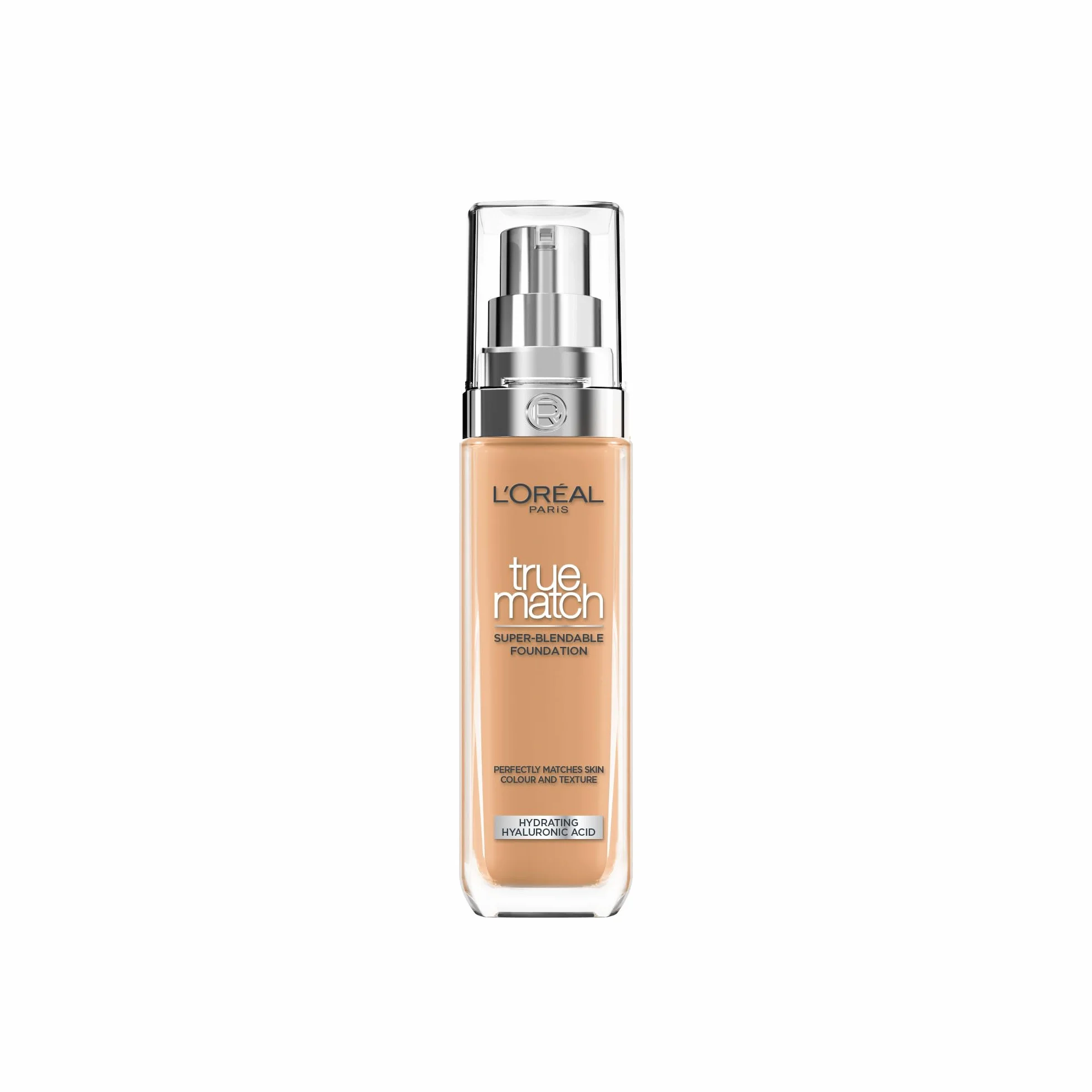 L'Oréal Paris True Match trwały podkład do twarzy w płynie, pielęgnujący z kwasem hialuronowym, SPF 17, 6.N Honey, 30 ml