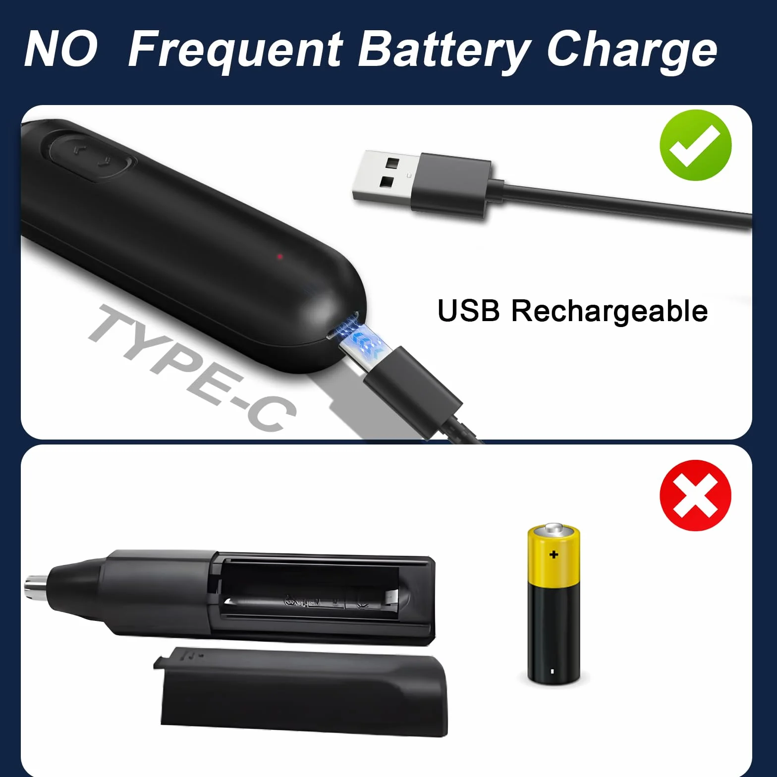 Trymer do nosa, strzyżenie włosów i uszu USB, ekran LCD, IPX7 trymer do uszu, maszynka do golenia nosa dla mężczyzn i kobiet