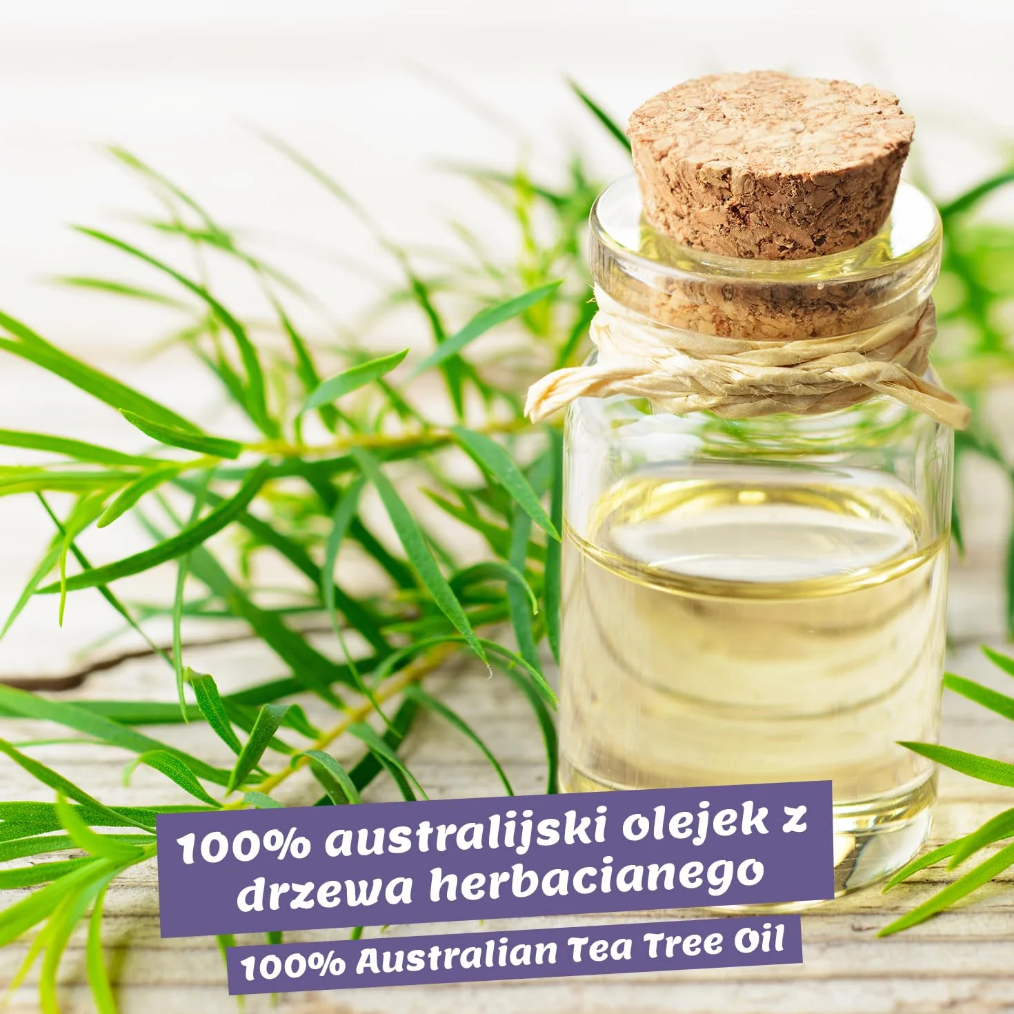 Olejek z Drzewa Herbacianego 50ml z pipetą - 100% organiczny olejek eteryczny z Australii, wegański - Olejek do dyfuzora