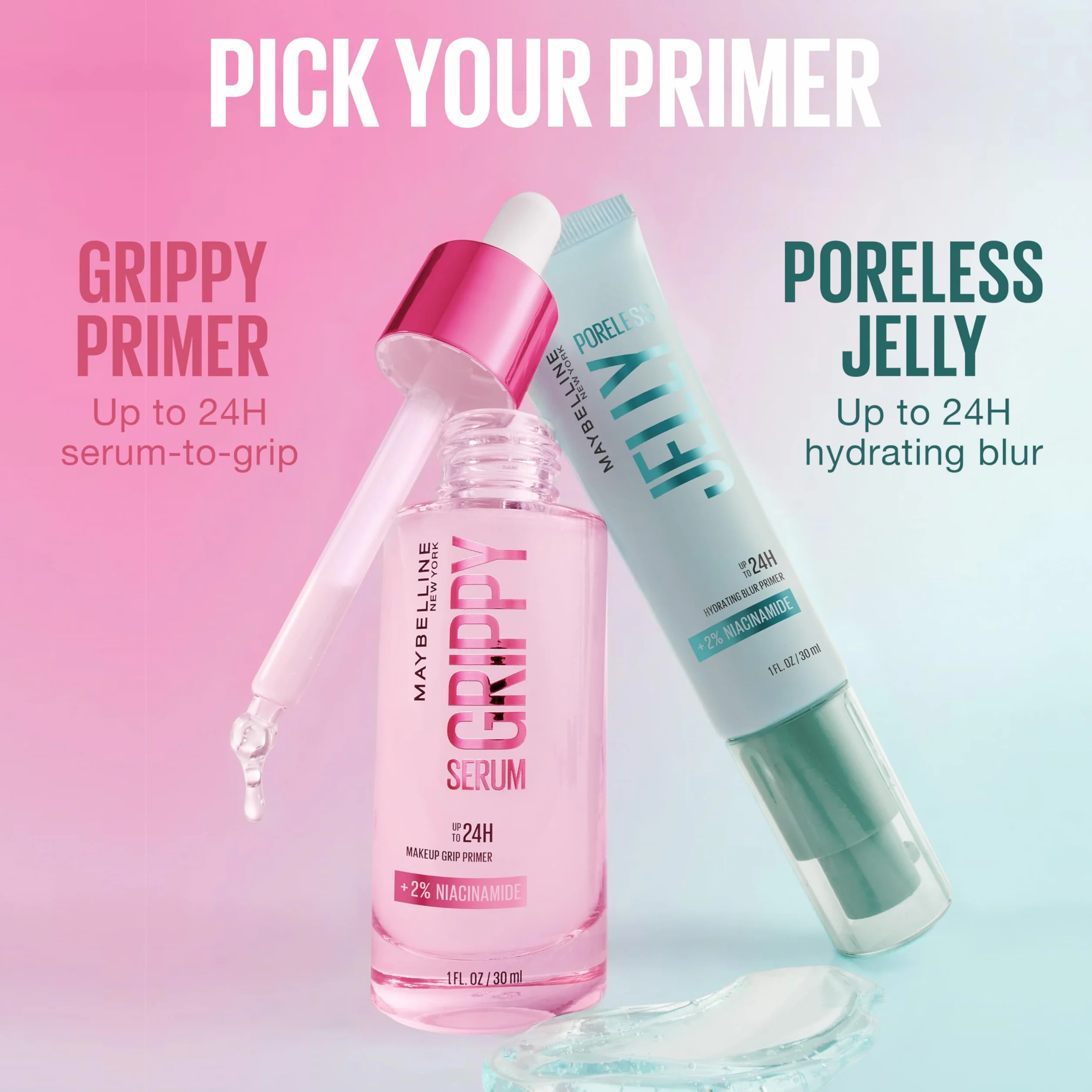 Maybelline New York Grippy Serum Primer, baza pod makijaż, 30 ml
