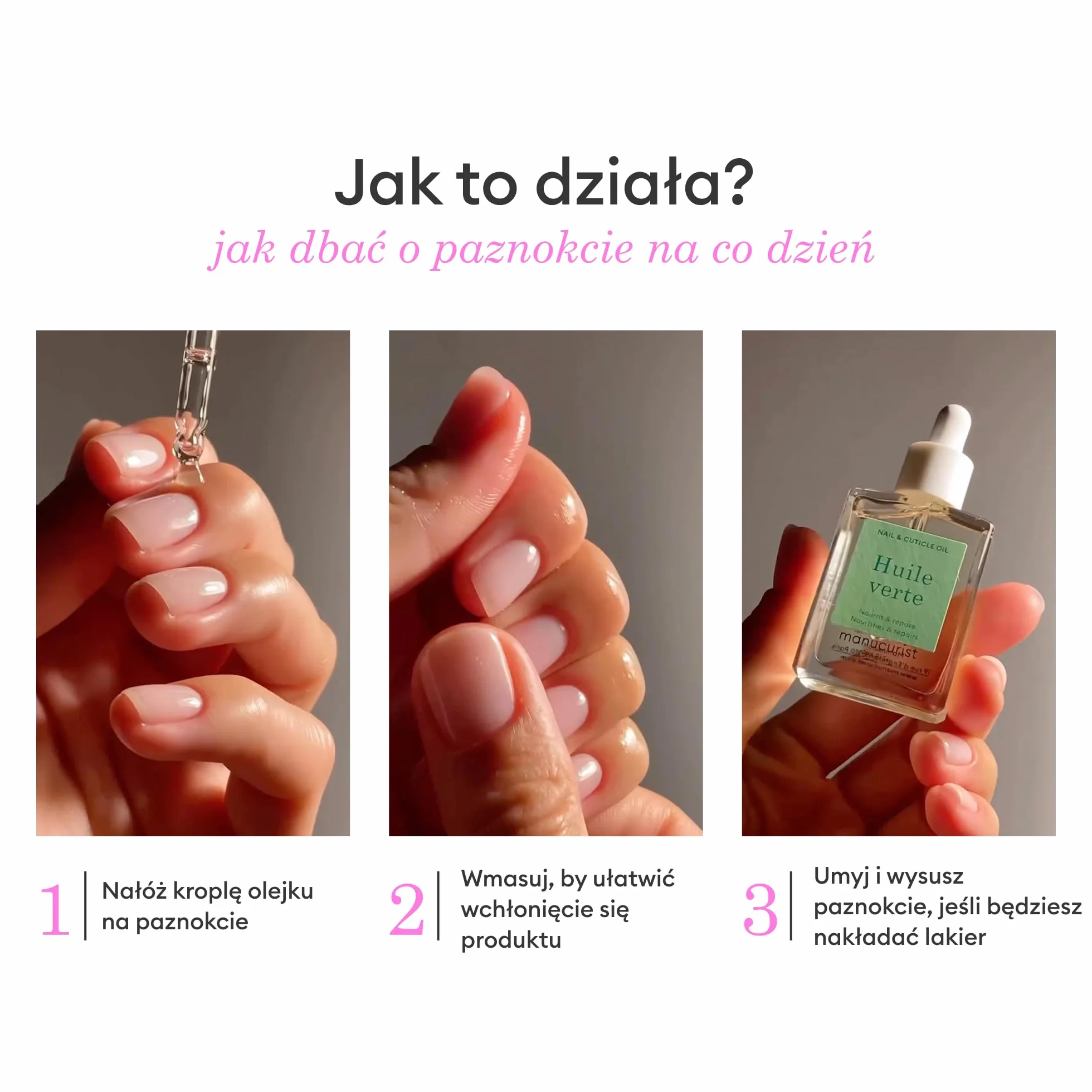 Manucurist Zielony olejek do paznokci i skórek 15 ml 99% organiczny