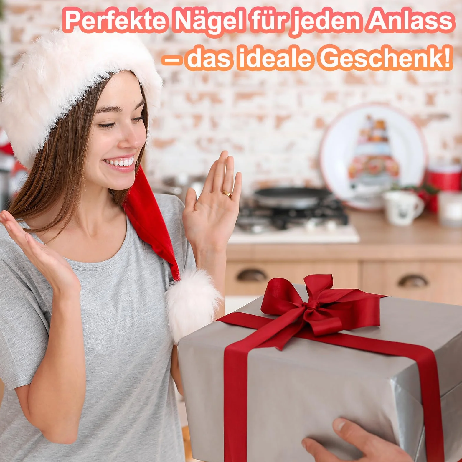 MrCuvaryas Nail Tips-X-0255-LY-24-05 Paznokcie u Stóp do Naklejenia, Kwadratowe Sztuczne Paznokcie w Pełni Pokrywające, DE-NailTips-X-0255-LY-24-05