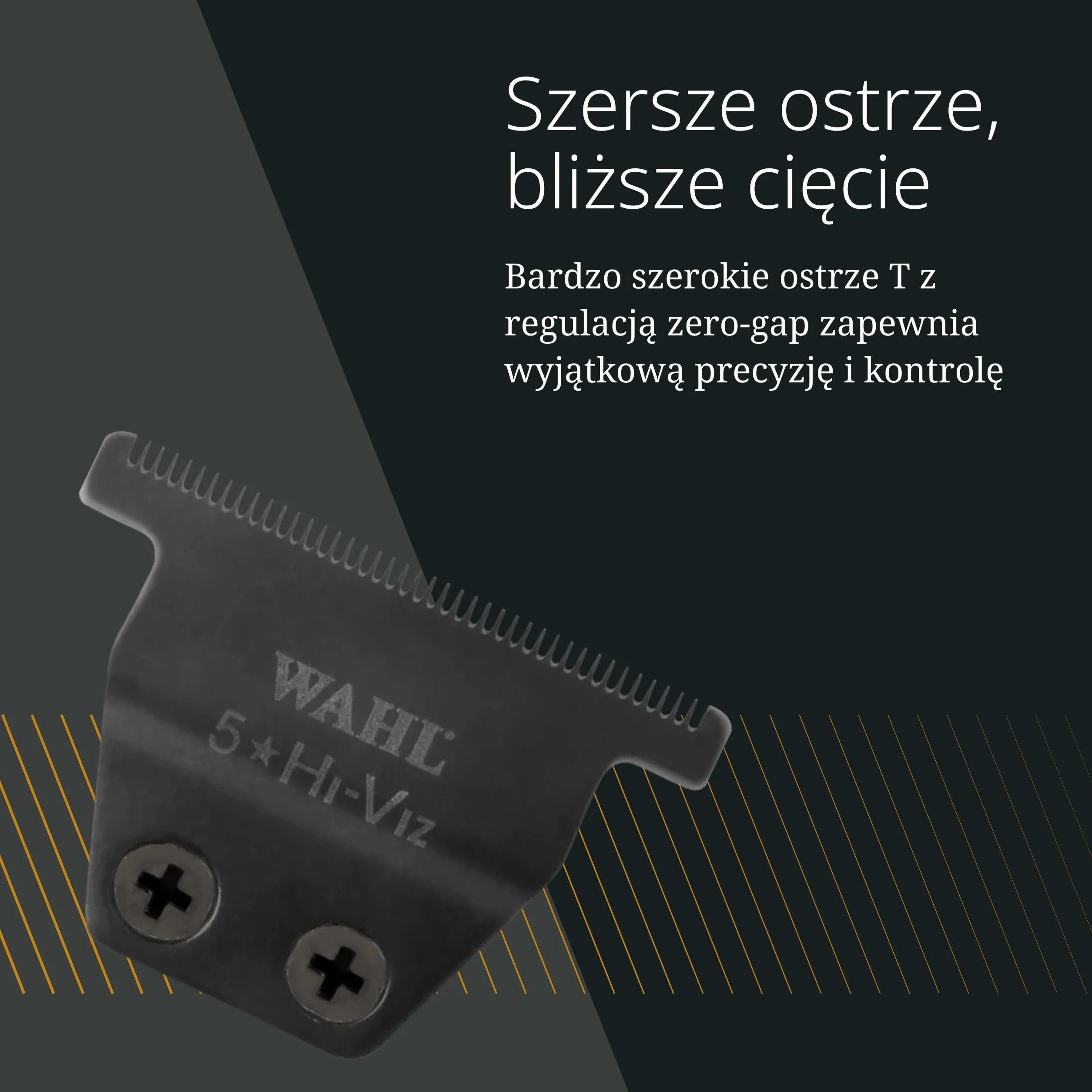 Wahl Hi-Viz Wymienne ostrza do trymera - diamentowa powłoka węglowa, ultraprecyzyjne ostrze 0,4 mm z zerową szczeliną - Opakowanie 12 szt