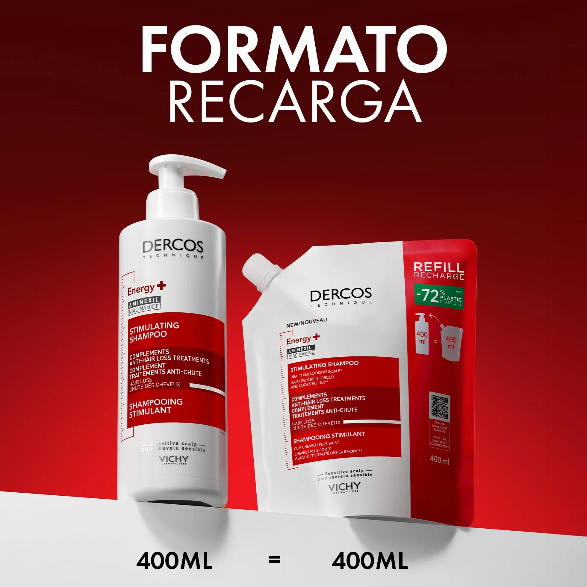Vichy Anti-Hair Vital+ opakowanie uzupełniające 400 ml