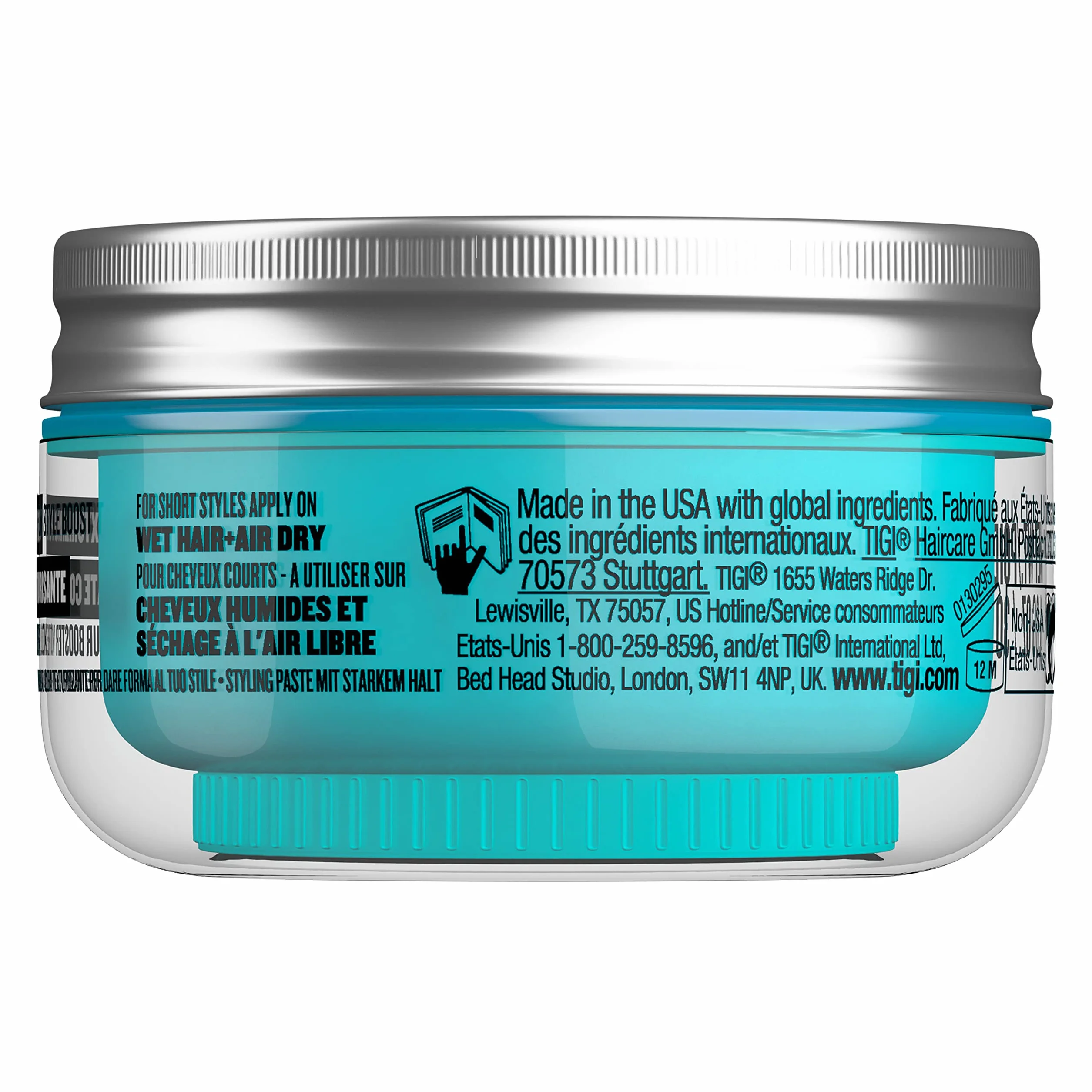 Tigi Bed Head Manipulator, Pasta do Włosów Nadająca Teksturę, o Mocnym Utrwaleniu, Wersja Podróżna, 30 g