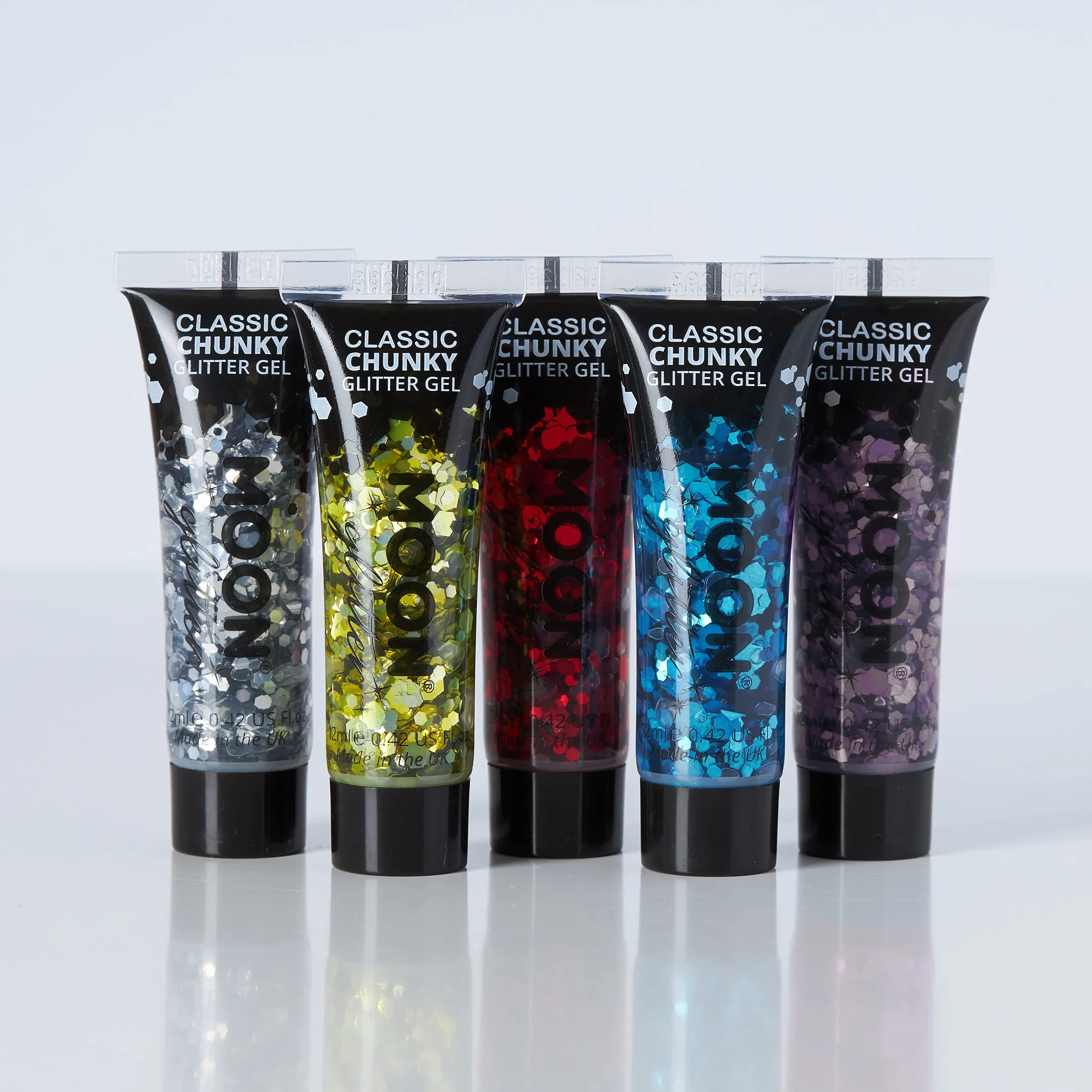Moon Glitter Żel z klasycznym grubym brokatem 12 ml różowy