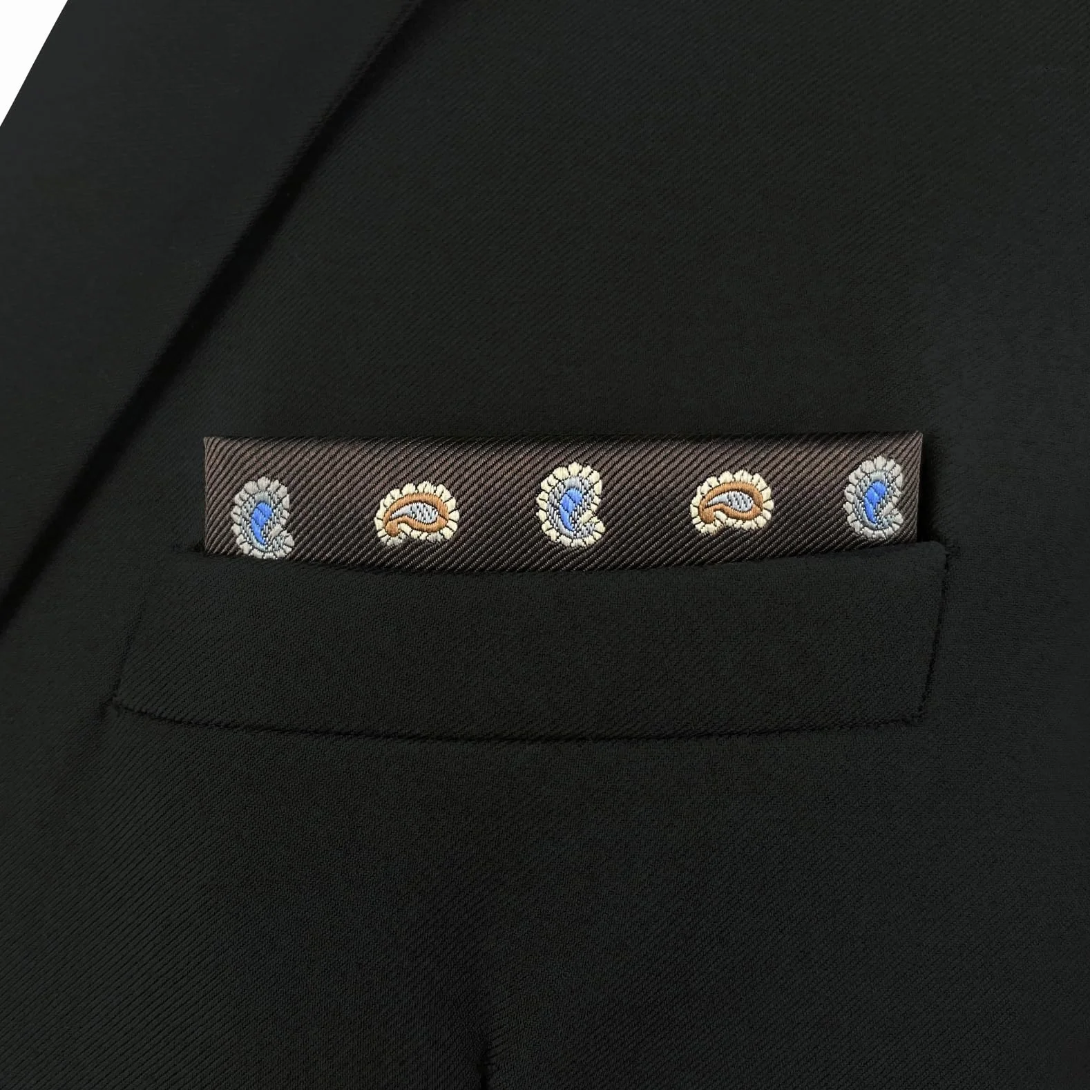 S&W SHLAX&WING Paisley poszetki do garnituru męskiego XL duże na wesele, studniówkę