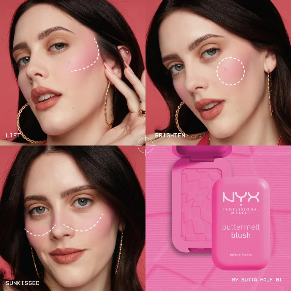 NYX PROFESSIONAL MAKEUP Rumieniec w proszku odcień Dla Butta wegańska formuła
