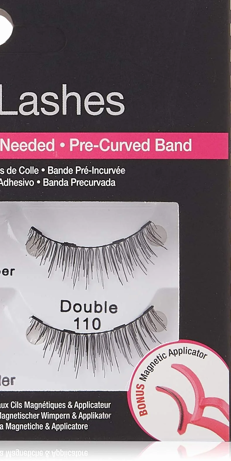 ARDELL Magnetic Lashes Double 110 – magnetyczne rzęsy z prawdziwych włosów, bez kleju, wegańskie, wielokrotnego użytku