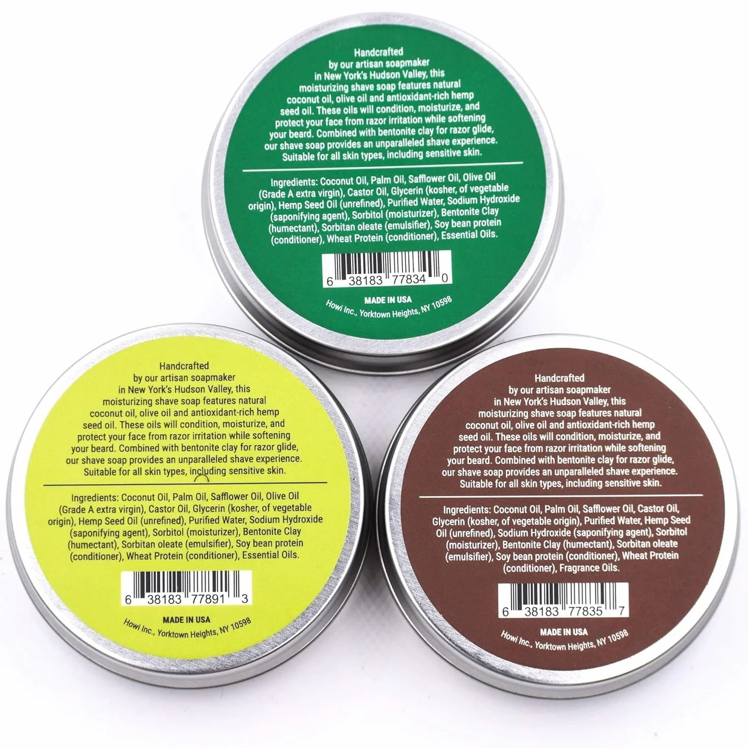 Taconic Shave Barbershop Wysokiej jakości mydło do golenia dla mężczyzn i kobiet z olejkami z nasion bogatych w przeciwutleniacze - nawilżające mydło do golenia do wszystkich rodzajów skóry