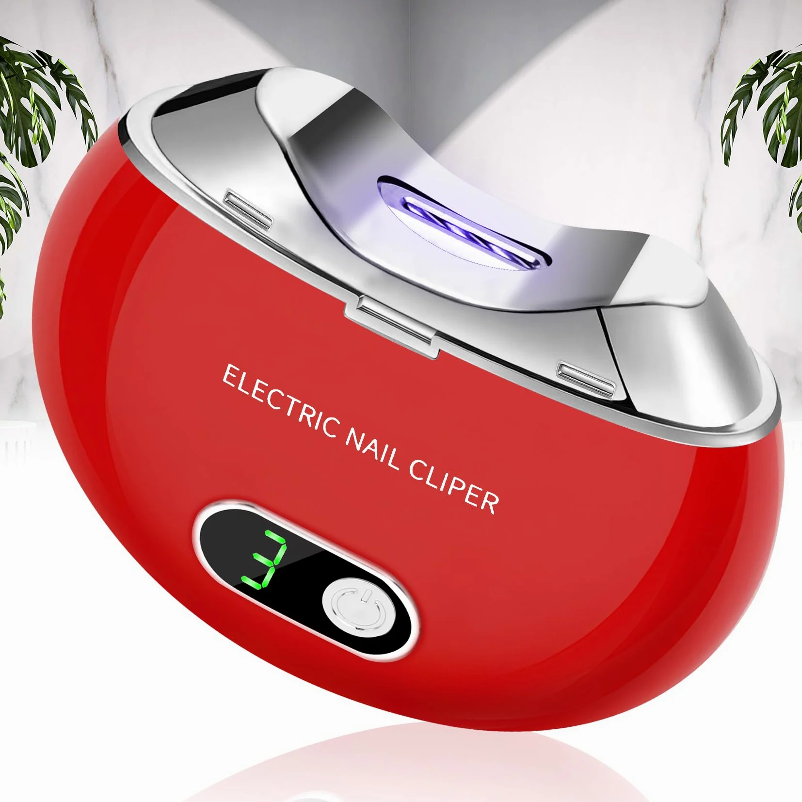Elektryczny obcinacz do paznokci 3 prędkości LCD USB ładowanie