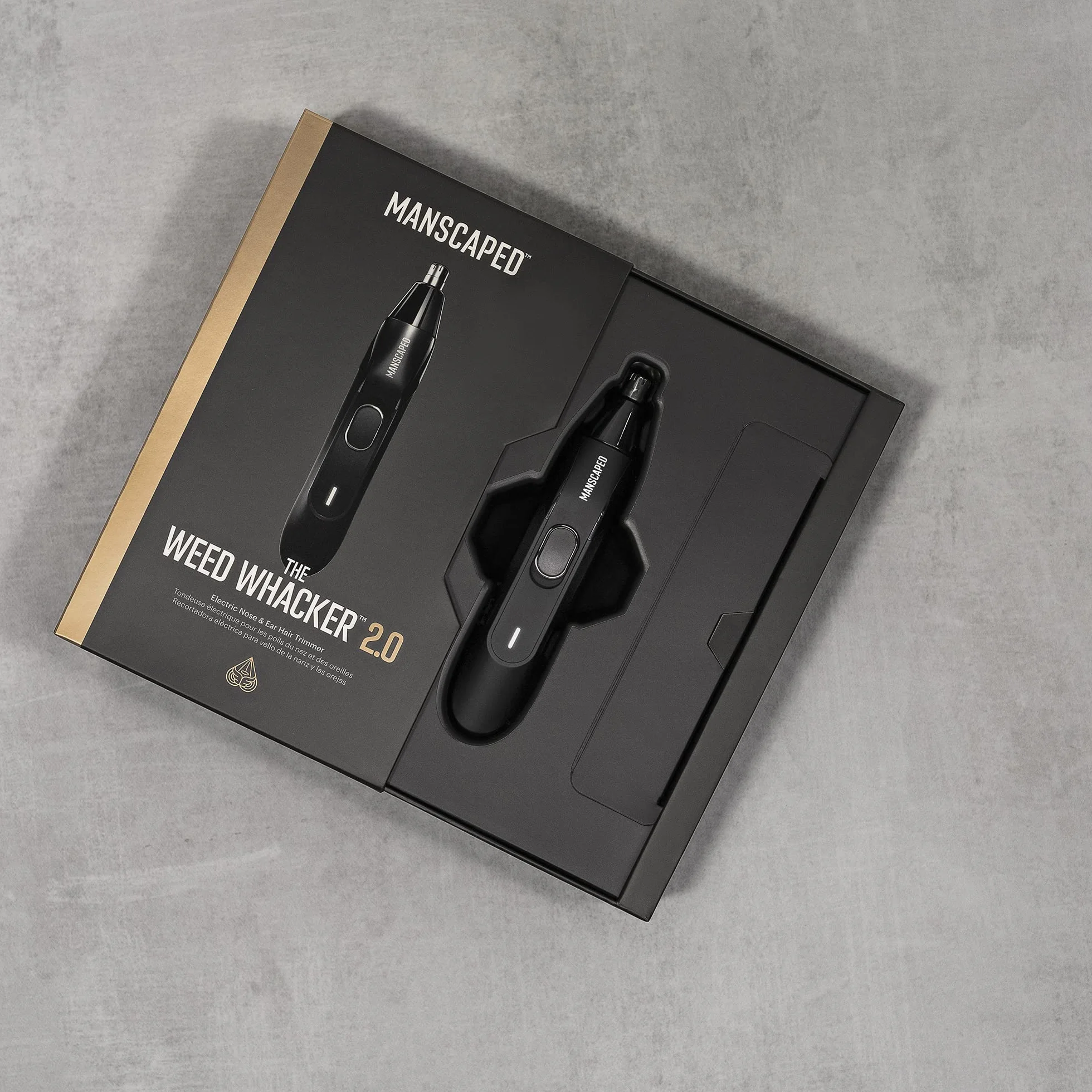 MANSCAPED® Perfect Duo 5.0 Elektryczny trymer do włosów pachwiny i ciała 5.0 ULTRA Weed Whacker® 2.0 do nosa i uszu