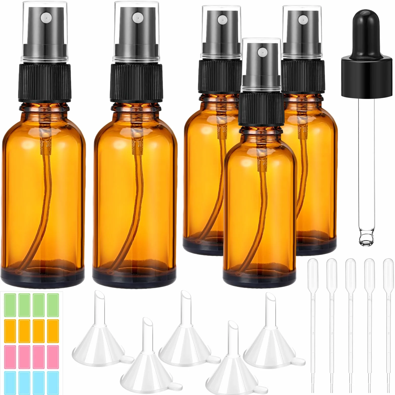 Szklane butelki z rozpylaczem 5 sztuk 50 ml 30 ml do perfum