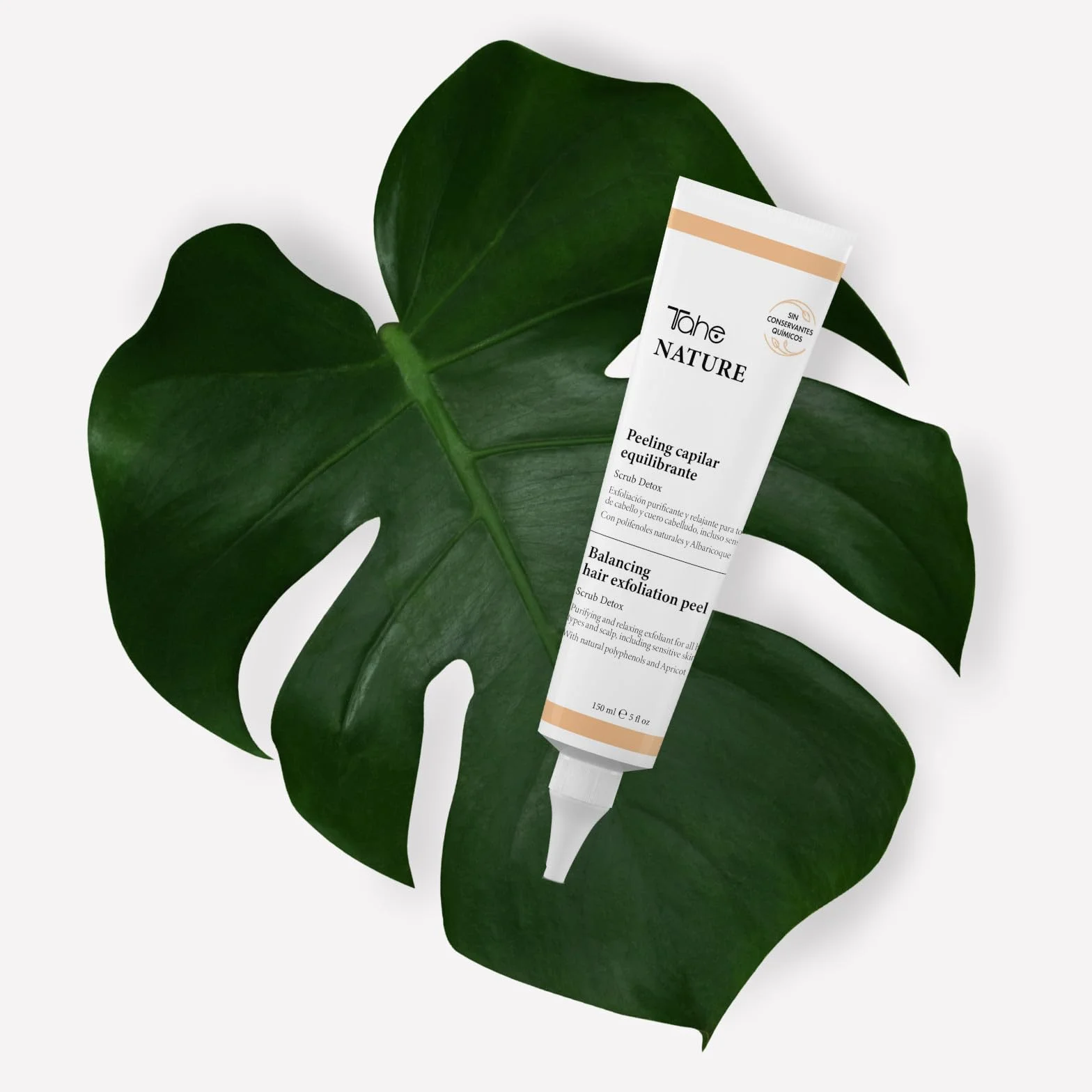 Tahe Nature Peeling wyważająca kapilara z oczyszczającym działaniem złuszczającym do wszystkich rodzajów włosów, 150 ml