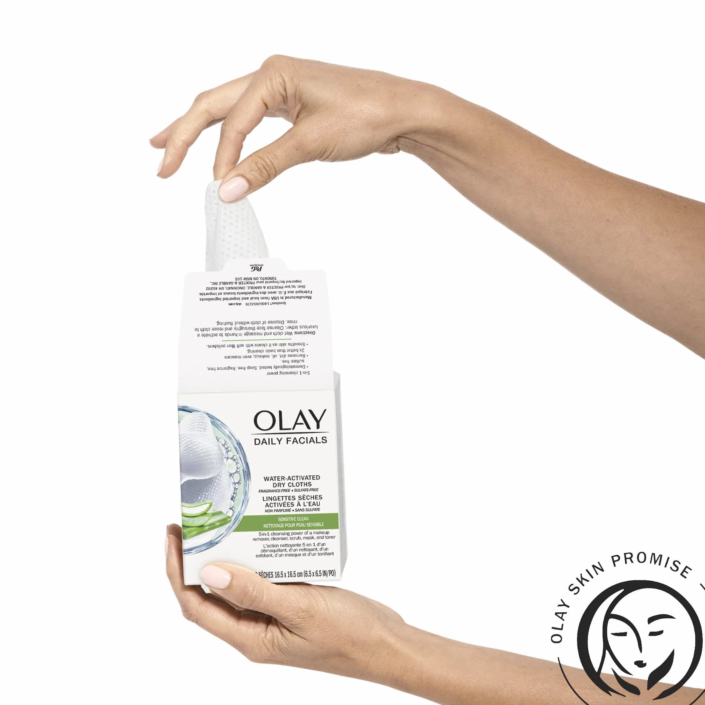 Olay 4 w 1 Sensitive Daily Facial Cloths, 33 ct