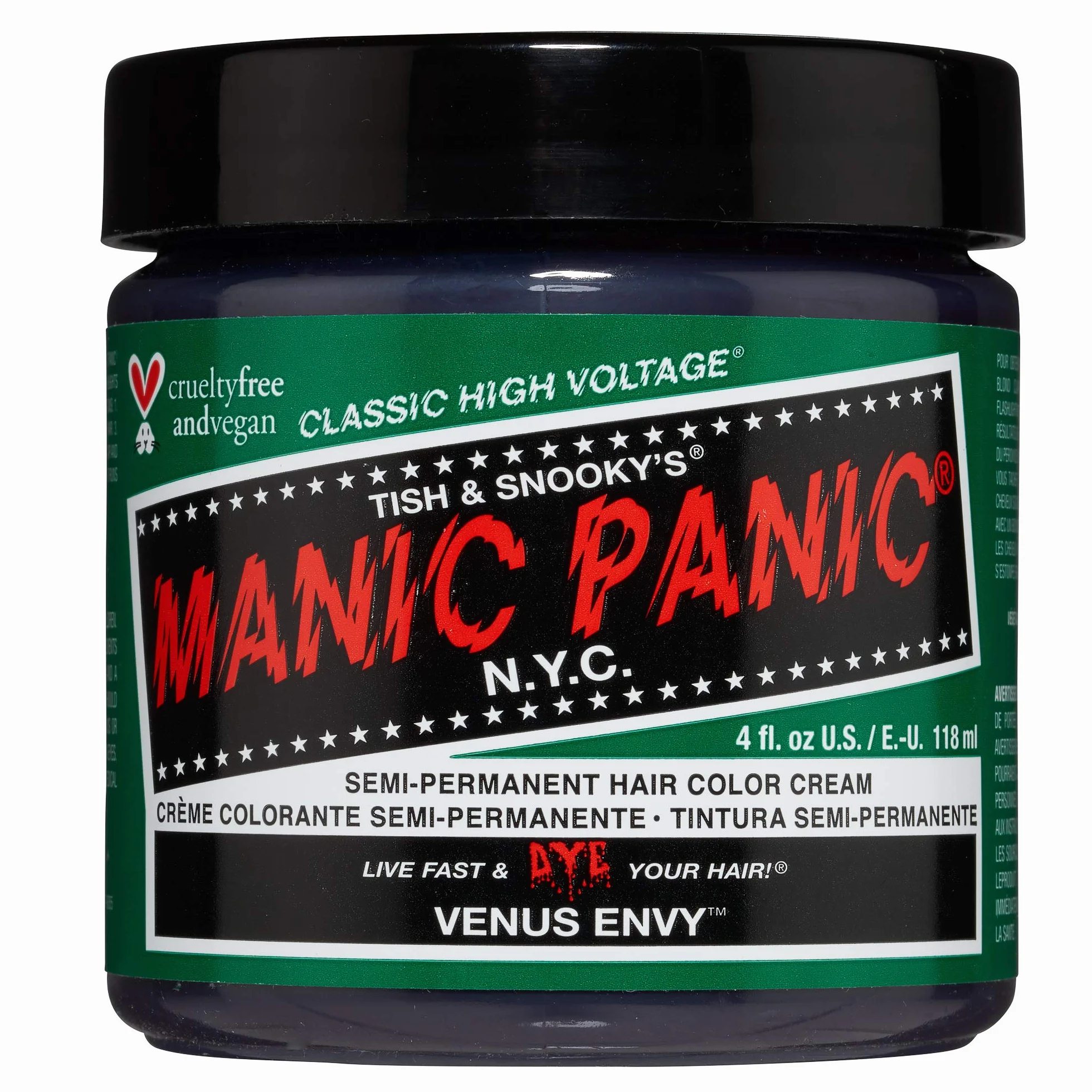 Manic Panic High Voltage Classic Cream Formula Colour Hair Dye 118ml (Venus Envy)