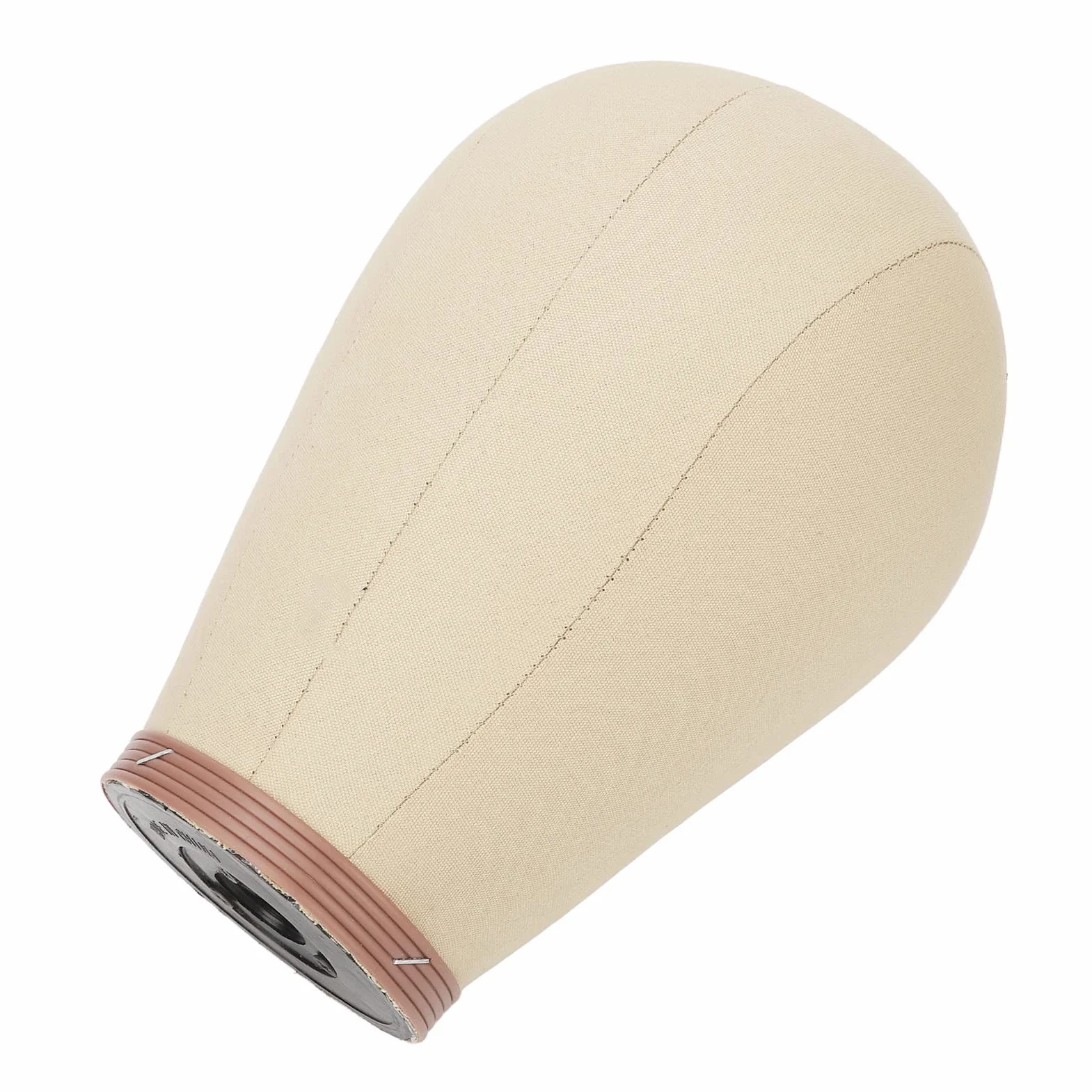 YUYTE Głowa peruki, korkowa głowa blokująca płótno, głowa manekina z otworem montażowym do stylizacji peruki, wyświetlacz suszenia peruki (61 cm)