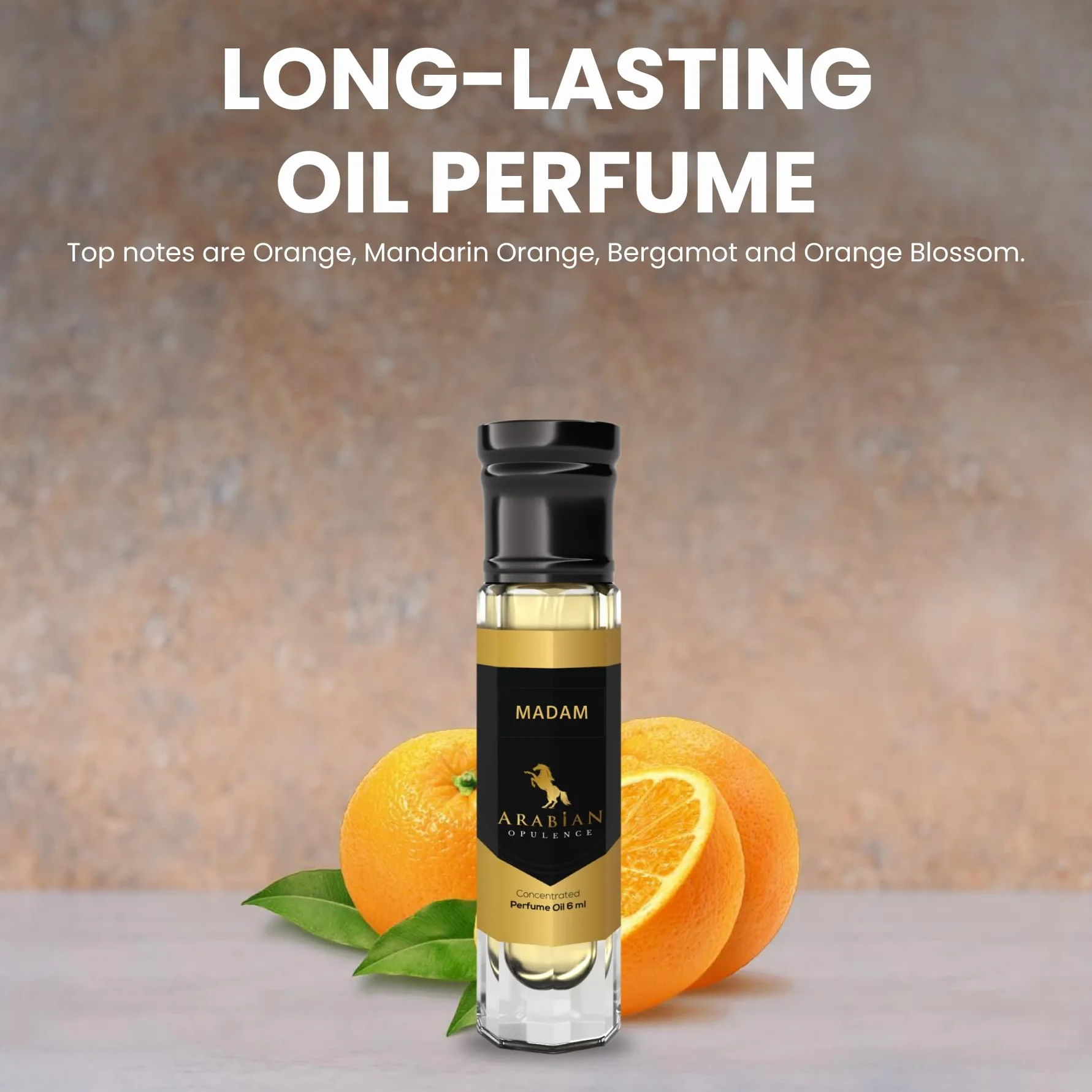 Arabian Opulence FR191 MADAM Roll-on olejek perfumowany, skoncentrowany olejek do ciała, długotrwały perfumy na bazie oleju dla kobiet, rozmiar podróżny, bezalkoholowa miękka butelka na olej