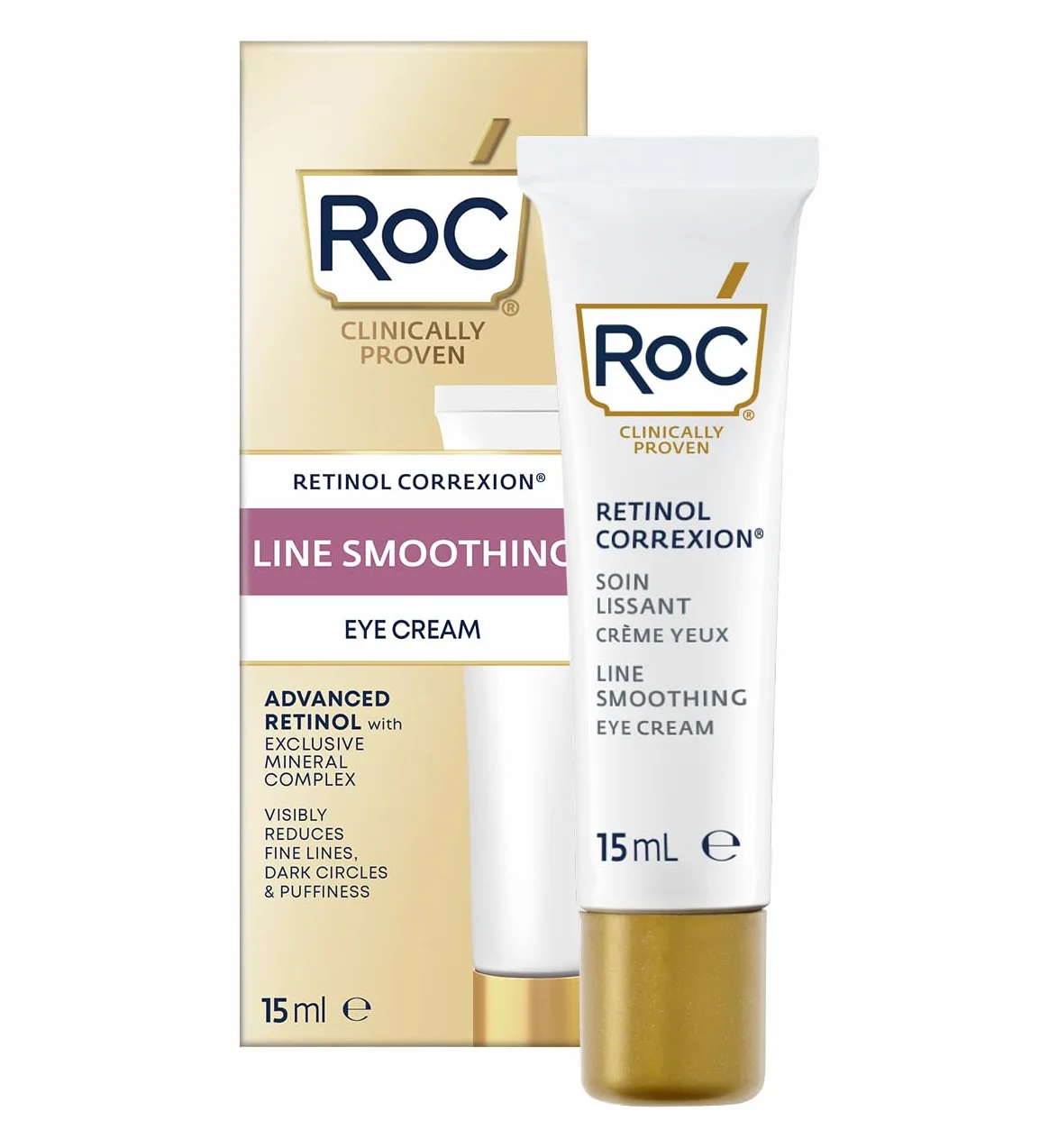 RoC Retinol Correxion Line Smoothing krem pod oczy 15 ml przeciwzmarszczkowy