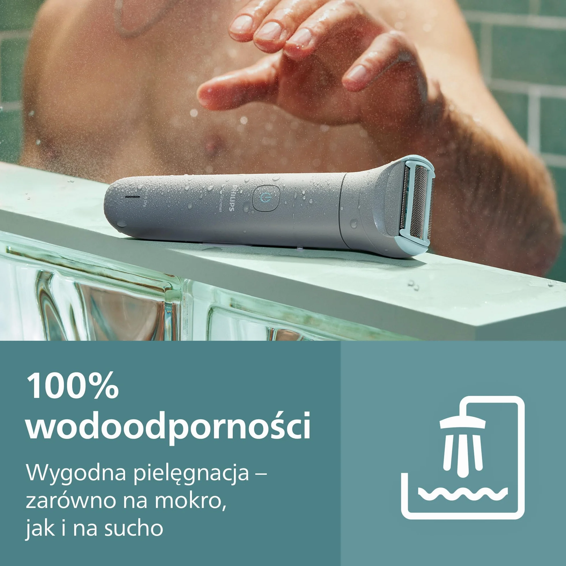 Philips Body Groomer 3000 BG3480/15 trymer do ciała wodoodporny 80 minut