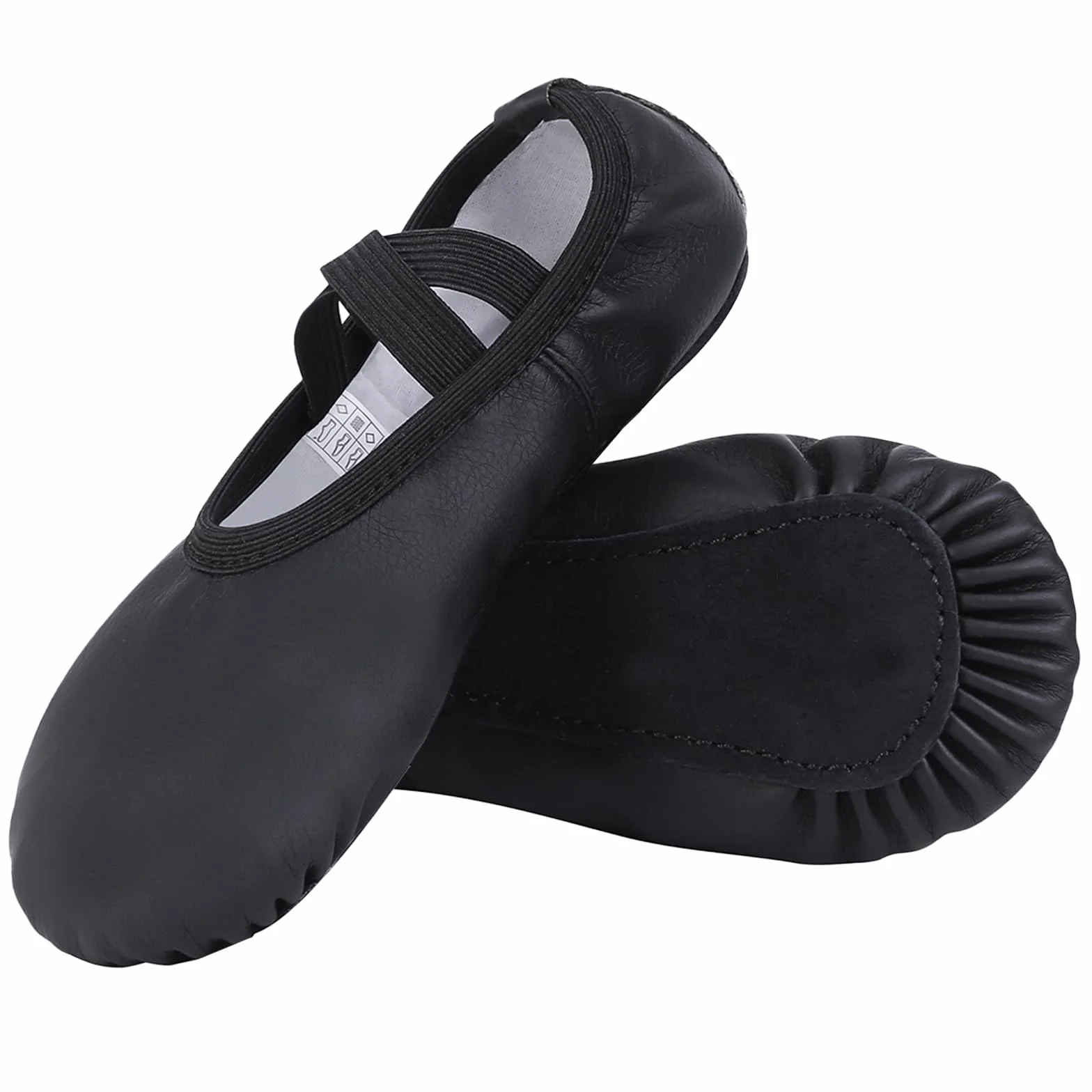 Acfoda Skórzane buty baletowe dla dziewcząt, buty do tańca, damskie cała skórzana podeszwa, baletki, buty gimnastyczne dla dzieci i dorosłych