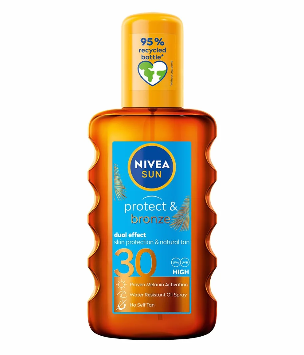 NIVEA SUN Protect & Bronze Olejek do opalania w spray'u aktywujący naturalną opaleniznę SPF30 200 ml